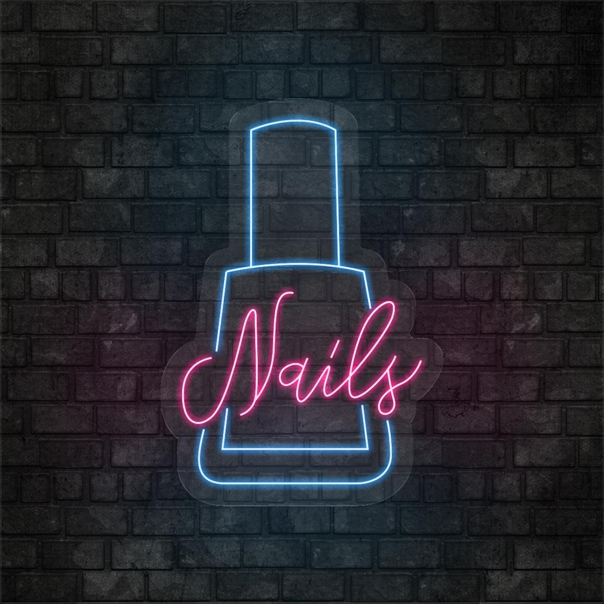 Nails Yazılı Figürlü Led Neon