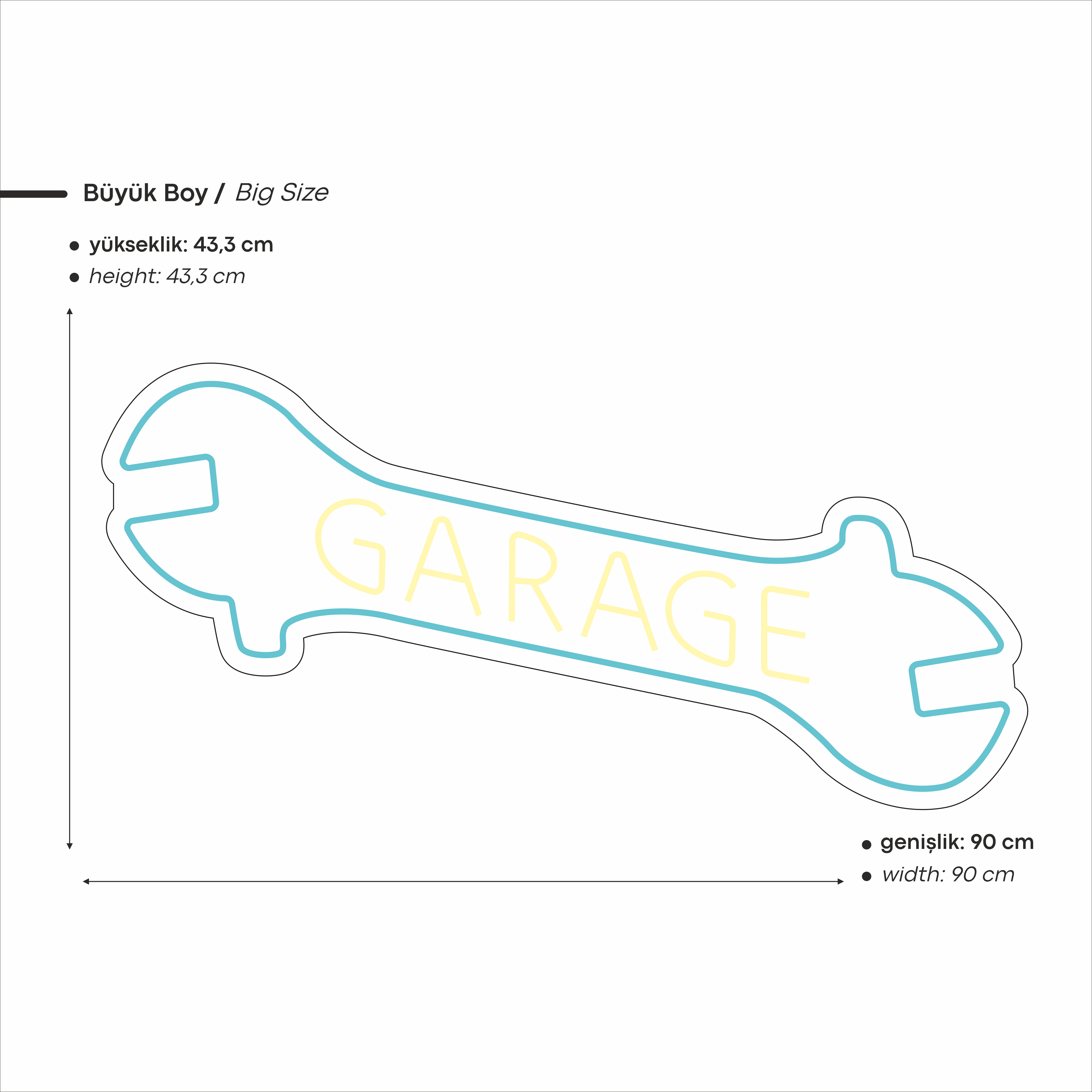 Otomobil Garaj Led Neon