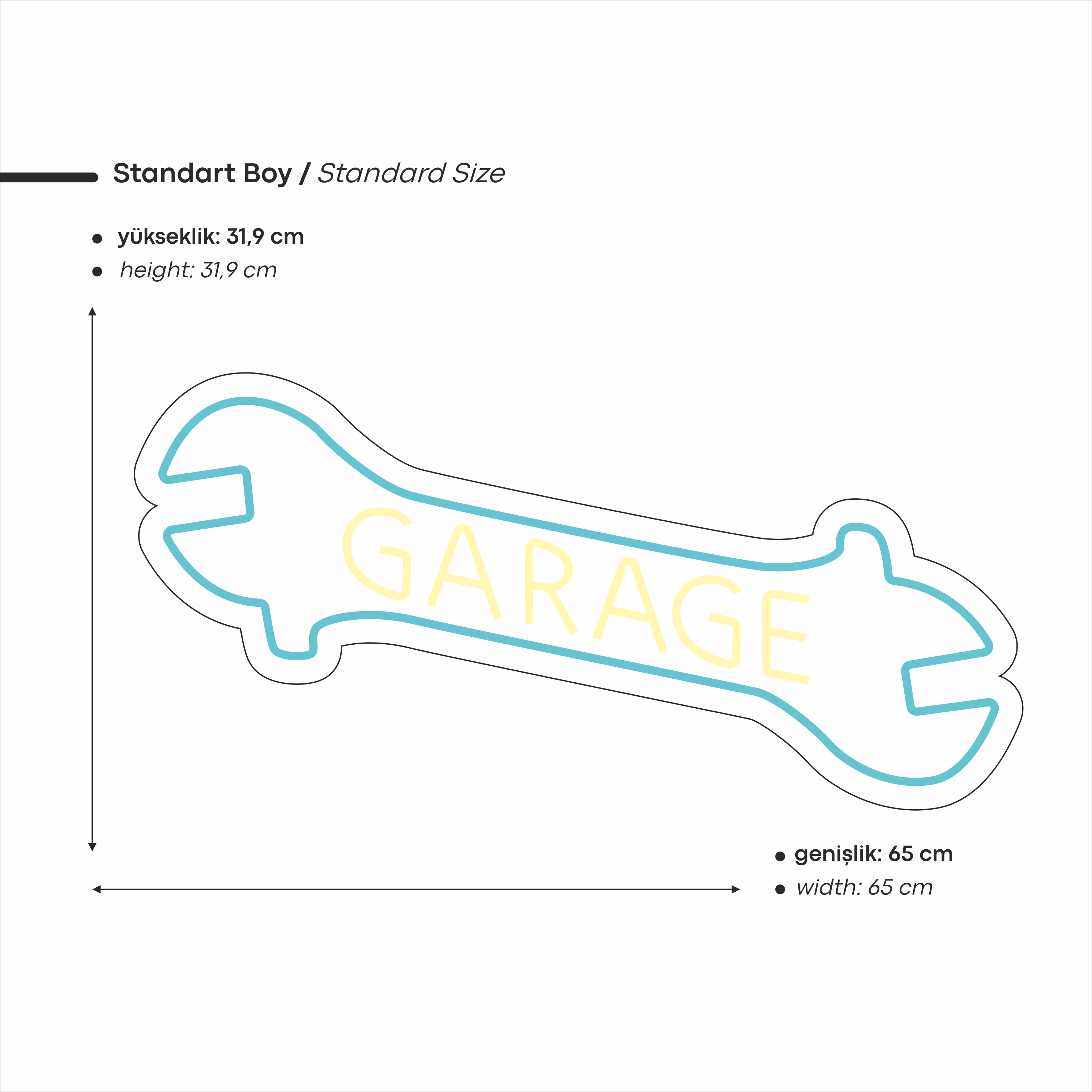 Otomobil Garaj Led Neon