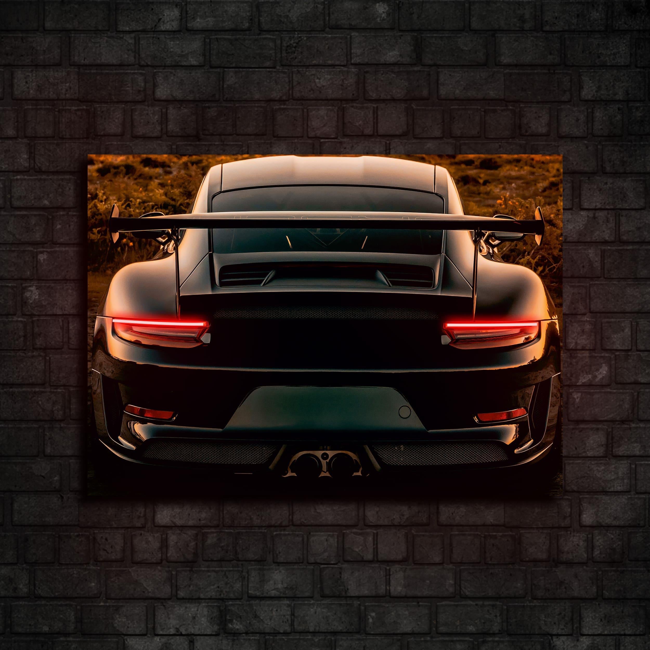 Porsche 911 GT3 RS Araba Neon Tablo