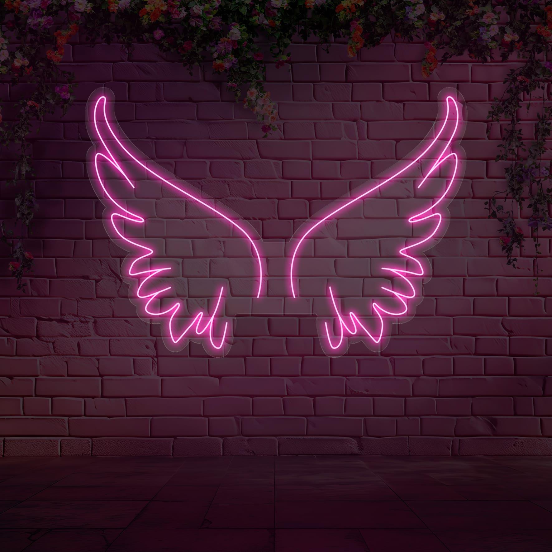 Sade Melek Kanatları Led Neon