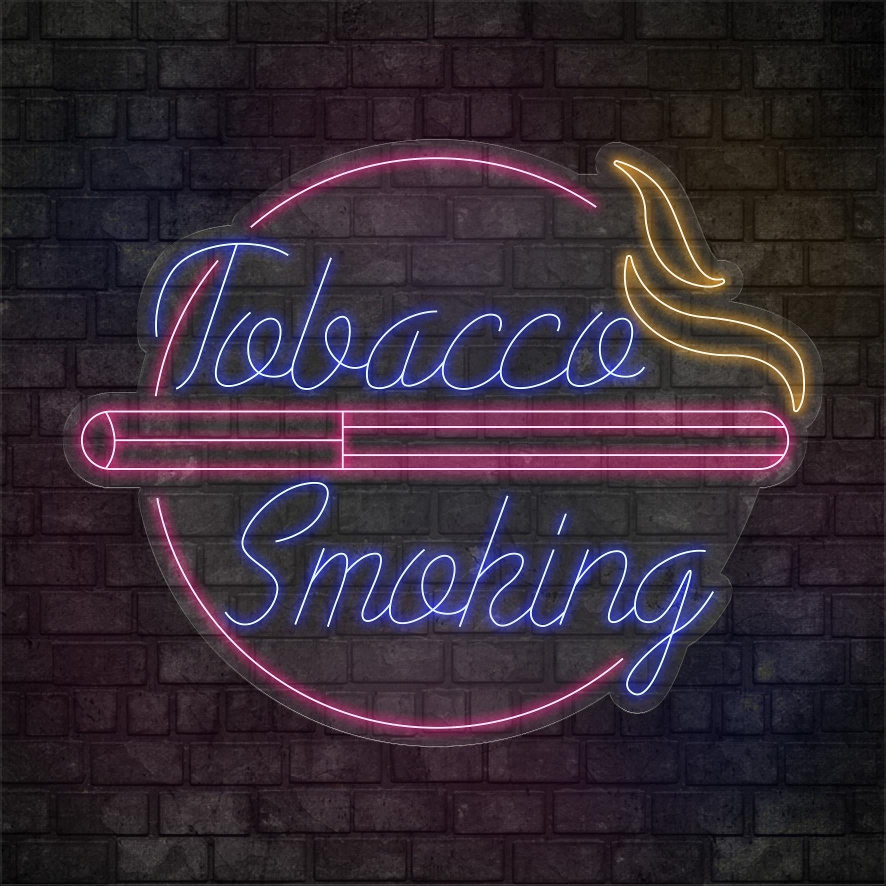 Tobacco Smoking Yazılı Led Neon