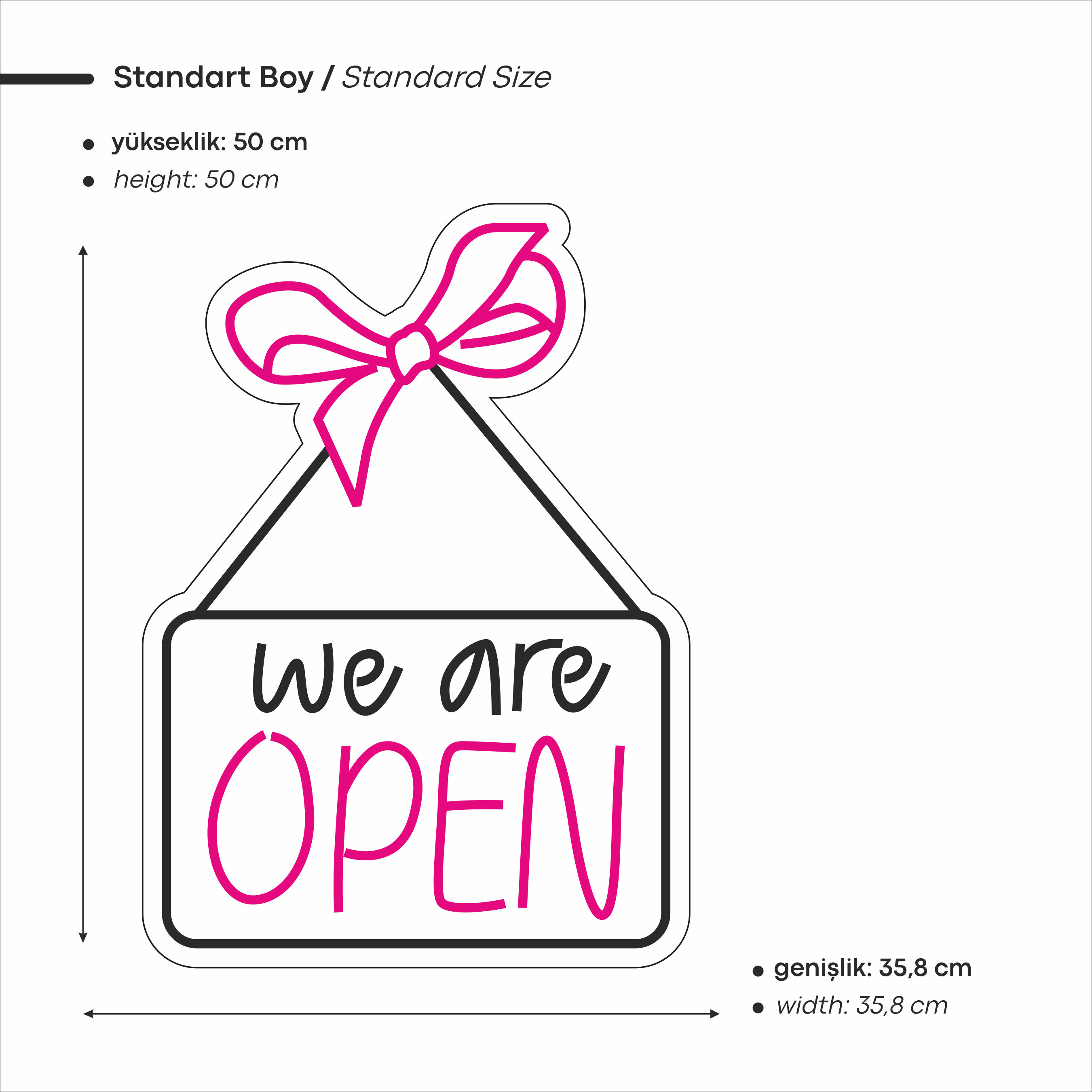 We Are Open Yazılı Led Neon