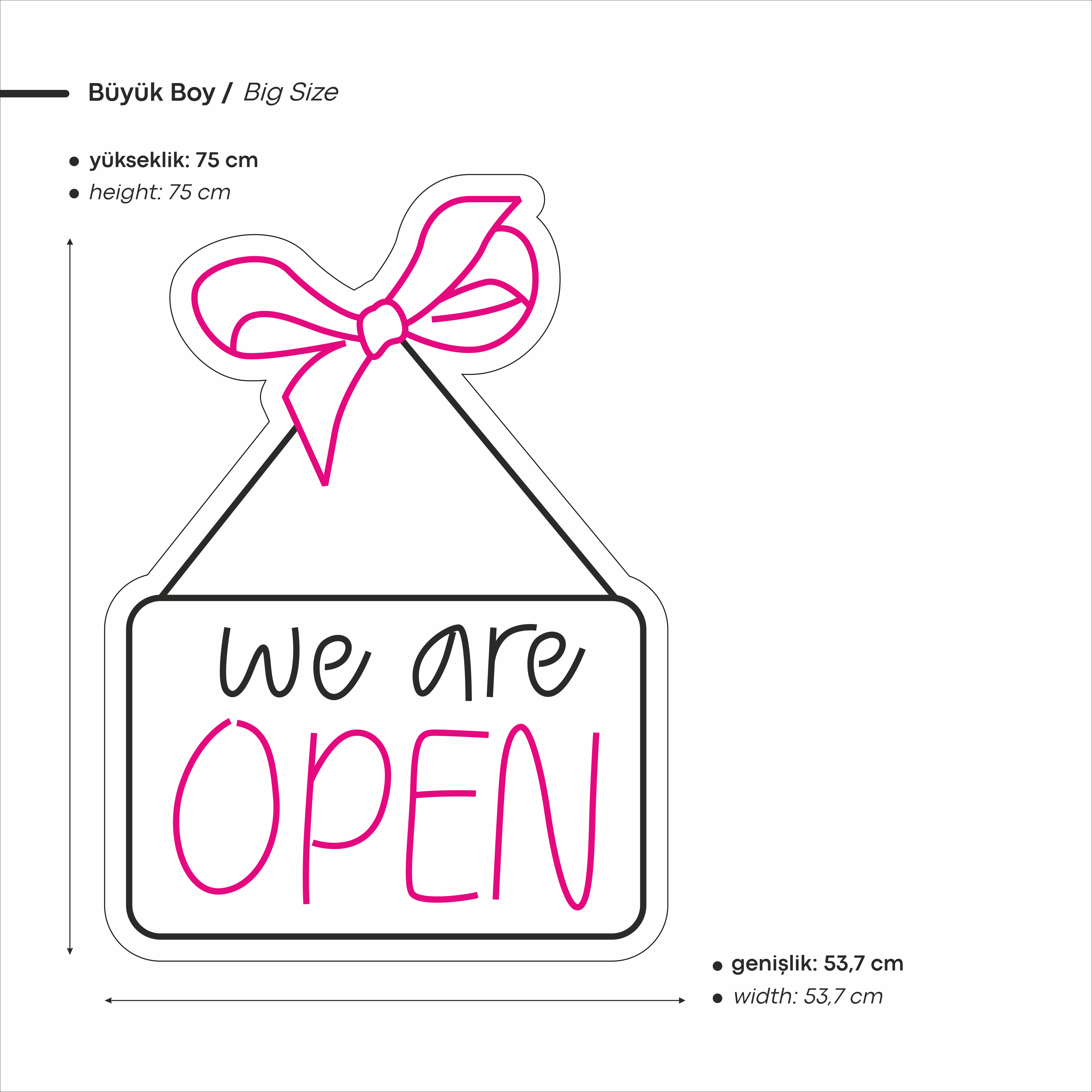 We Are Open Yazılı Led Neon