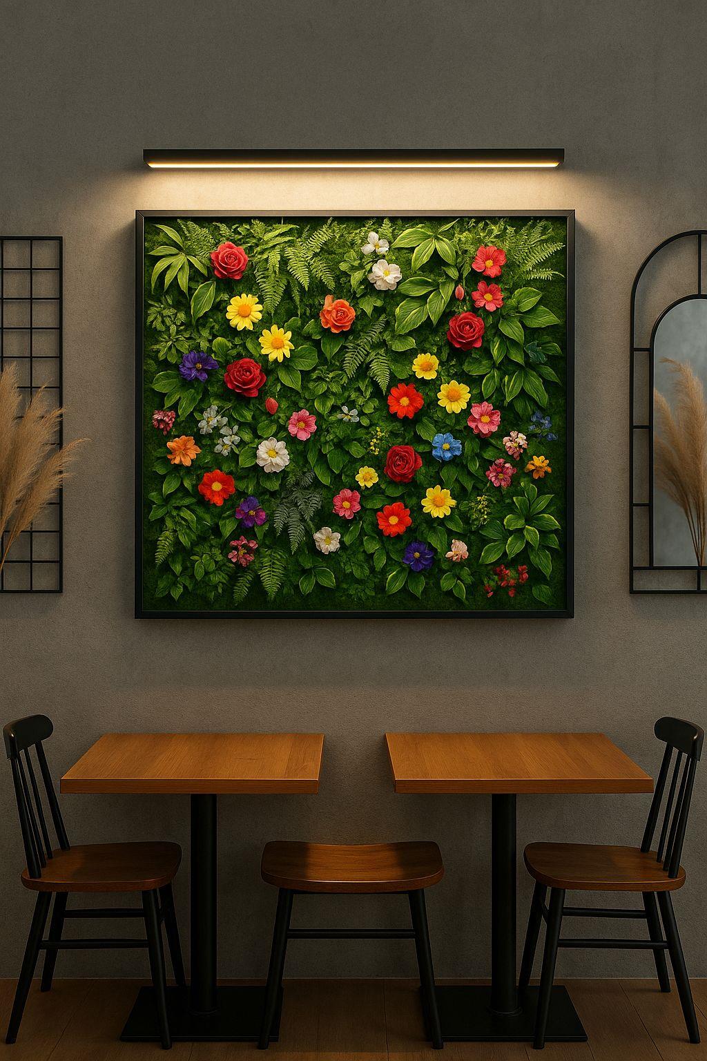 Yapay Dikey Bahçe 100x100cm