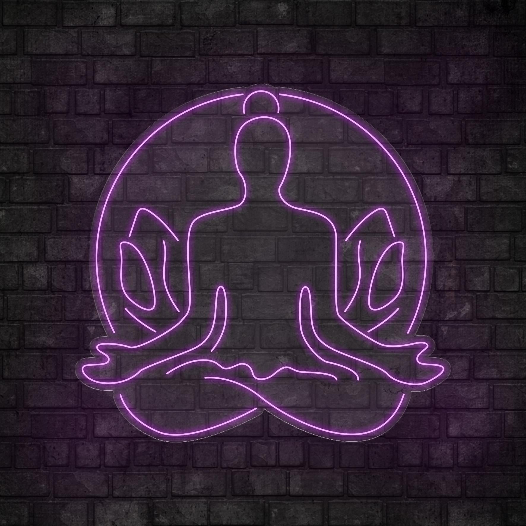 Yoga Meditasyon Figürlü Led Neon