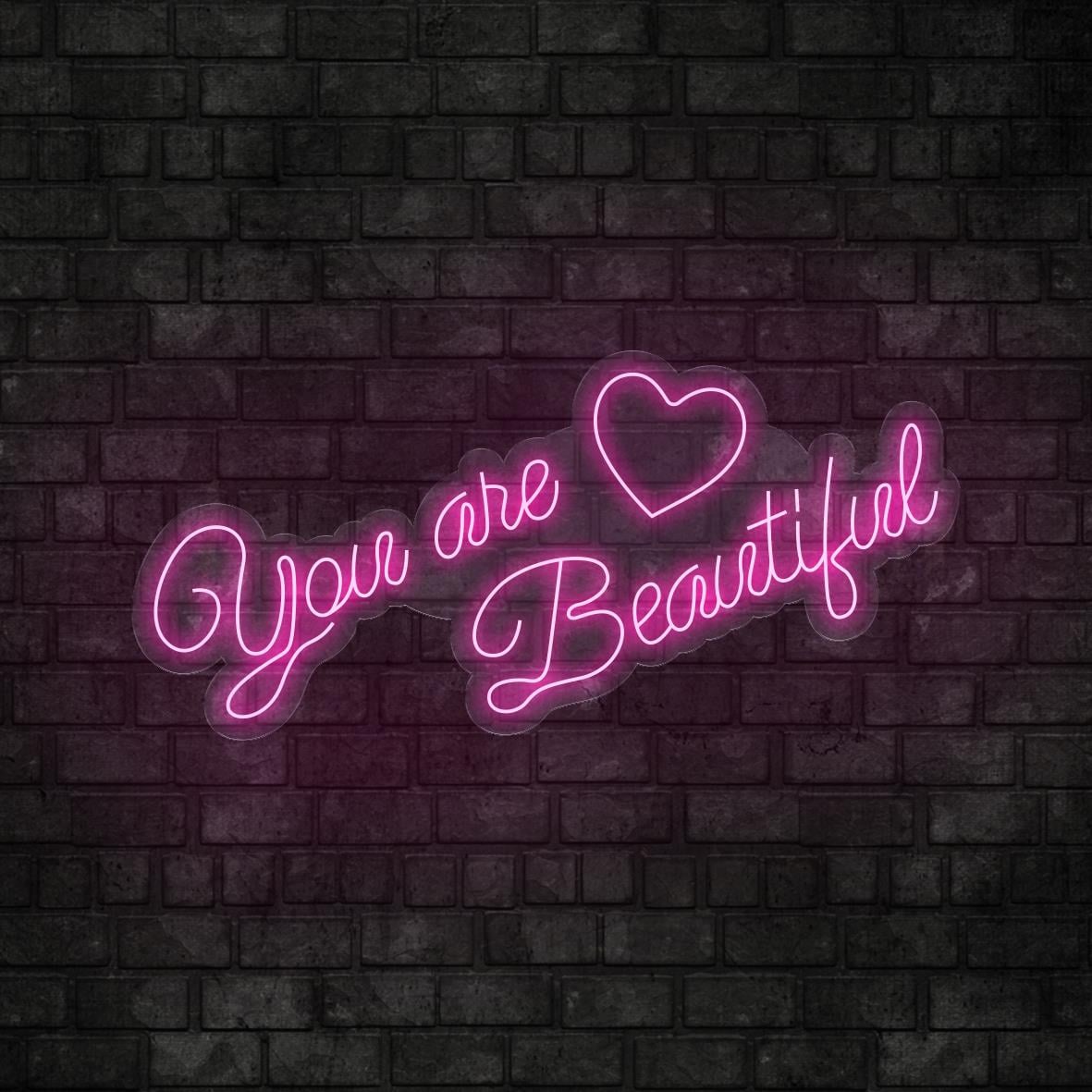 You Are Beautiful Yazılı Led Neon