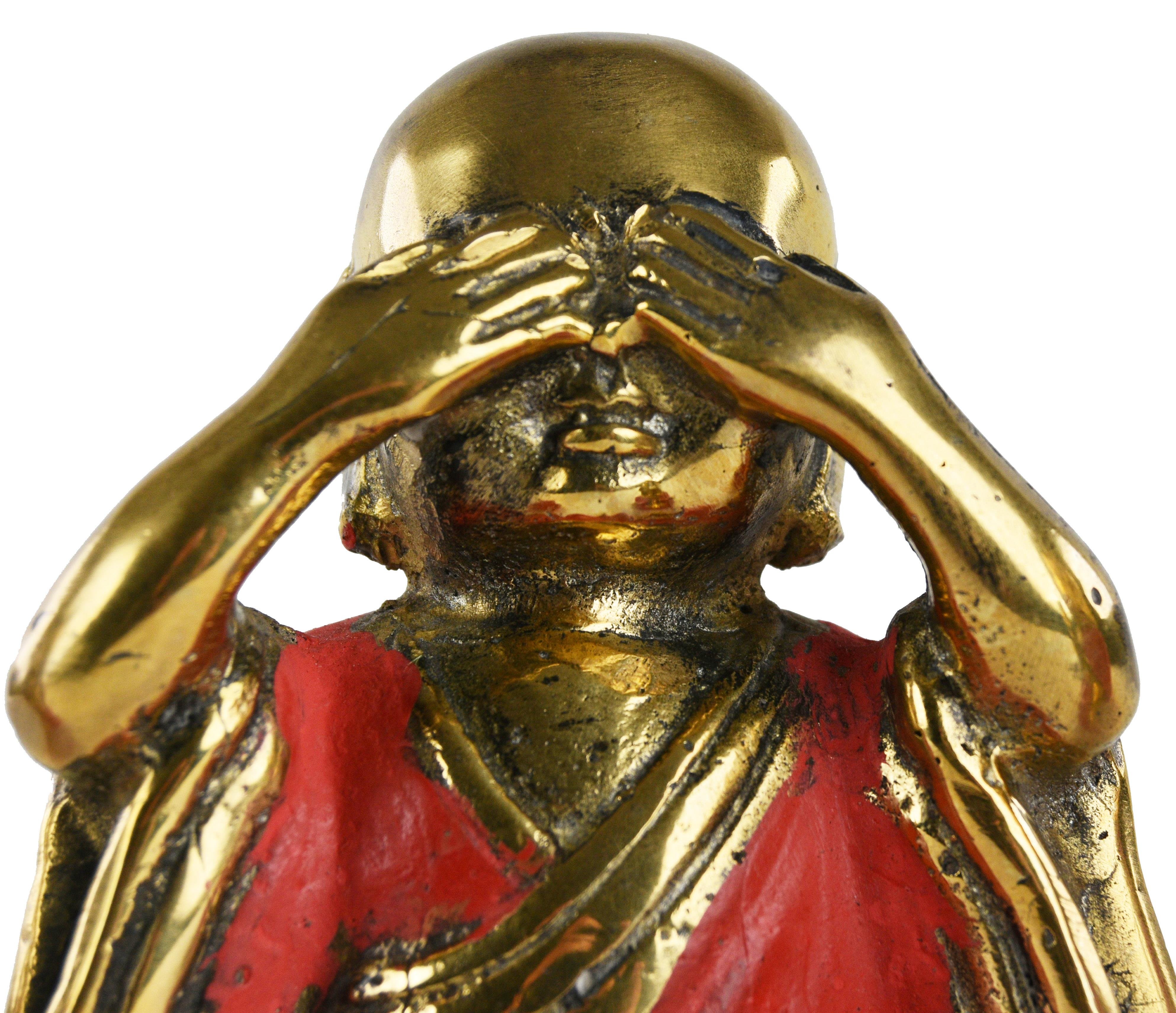 3lü Prinç Budha Set -Kırmızı ,Gold