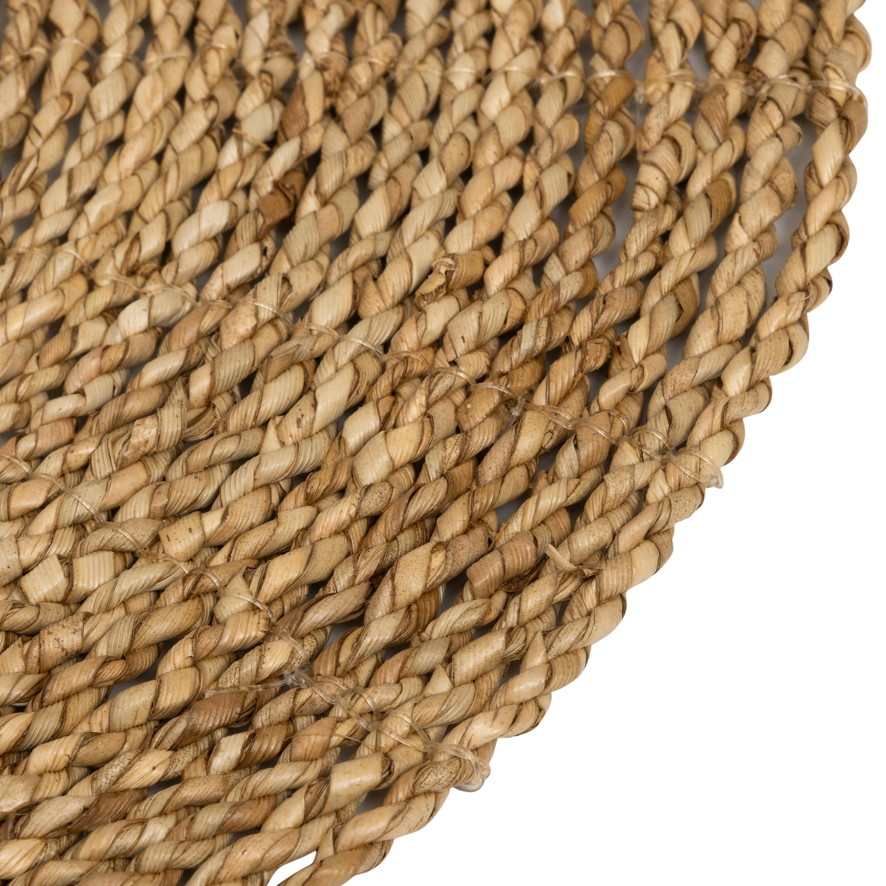 Amerikan Servis Naturel Rattan 4 lü Set