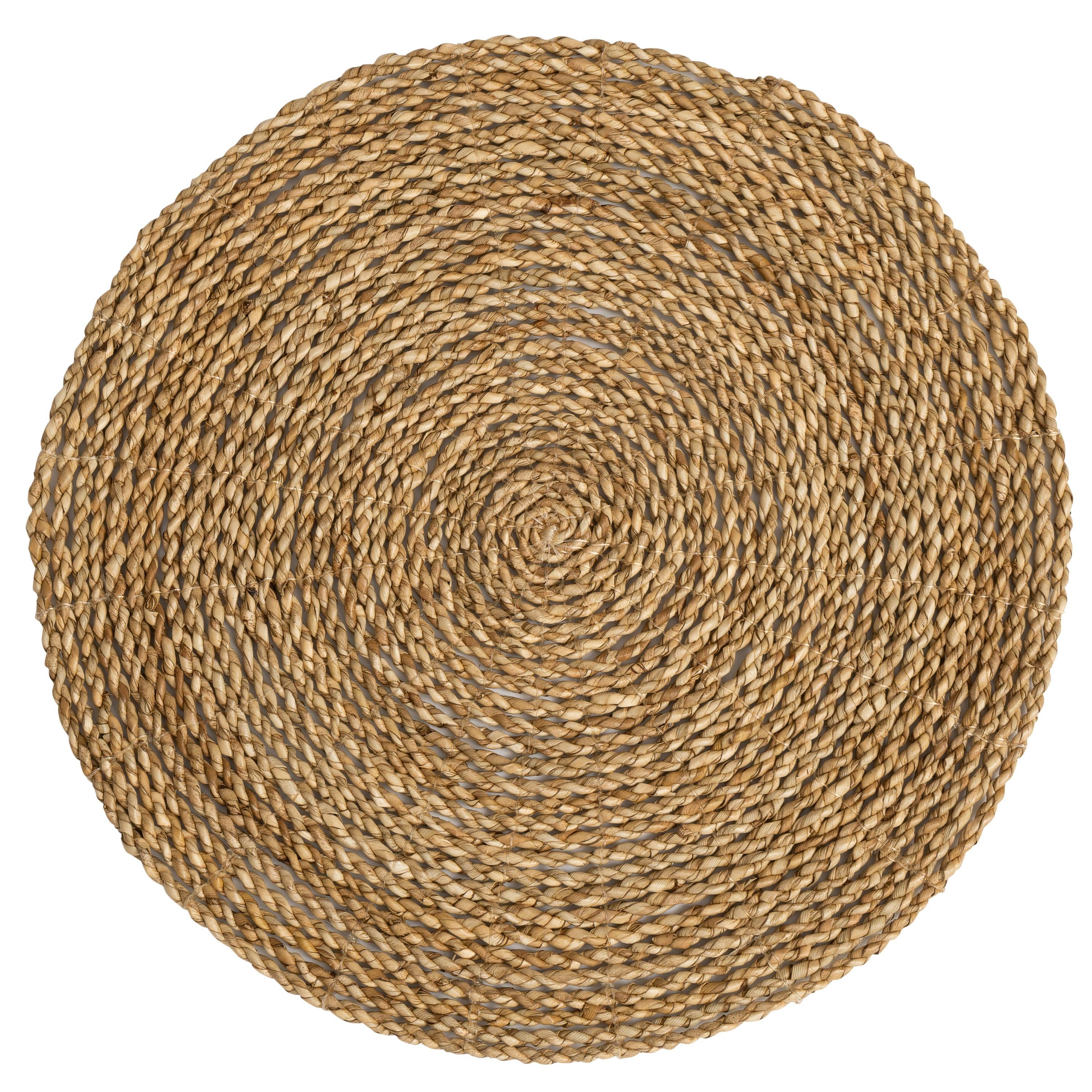 Amerikan Servis Naturel Rattan 4 lü Set