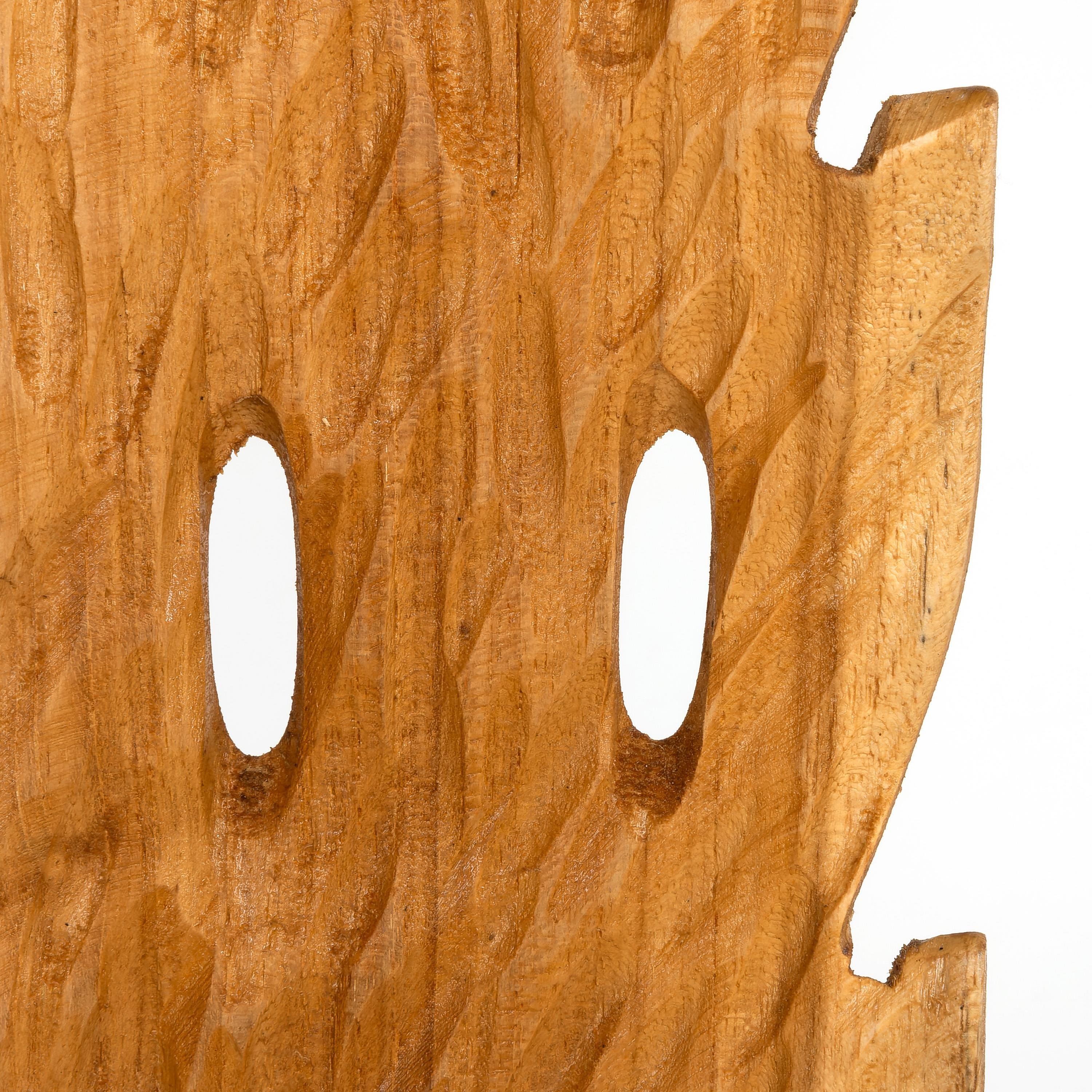 Ayaklı Dekoratif Aksesuar Teak Naturel 18 cm x 10 cm x 85 cm