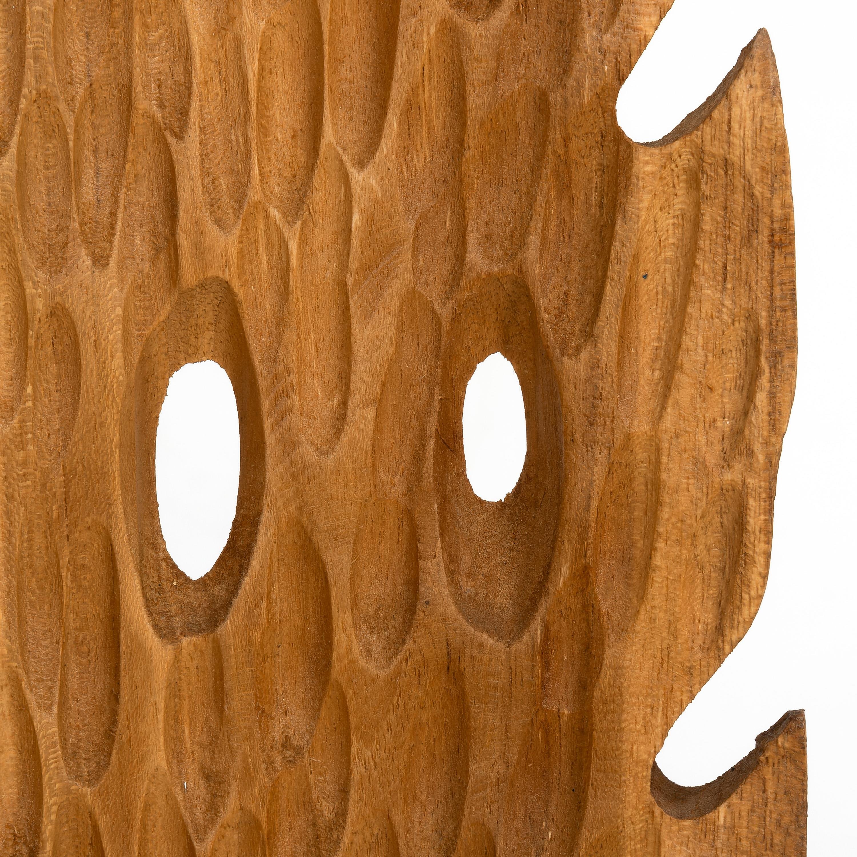 Ayaklı Dekoratif Aksesuar Teak Naturel 15 cm x 8 cm x 60 cm