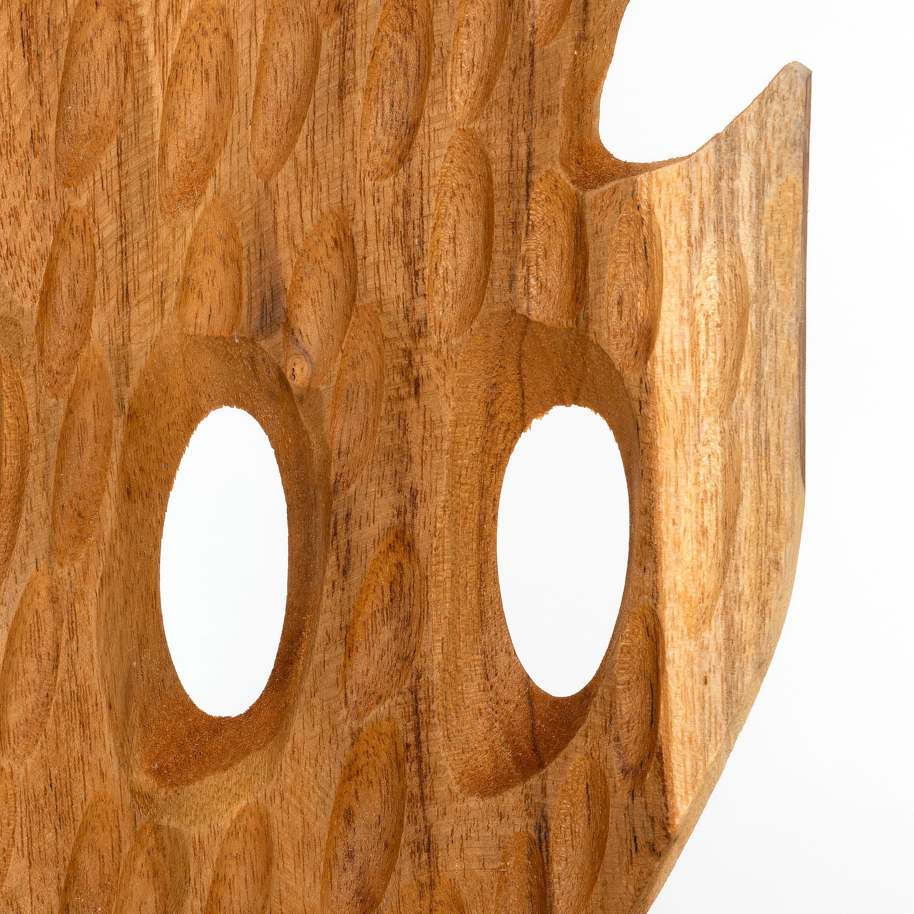 Ayaklı Dekoratif Aksesuar Teak Naturel 20 cm x 12 cm x103 cm