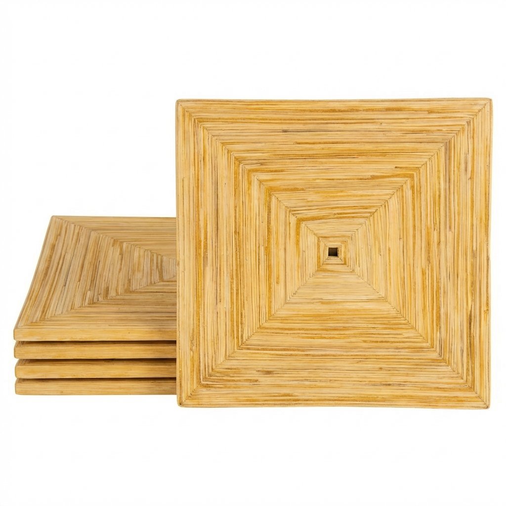 Bambu Amerikan Servisi 35 cm x 35 cm  4 lü Set