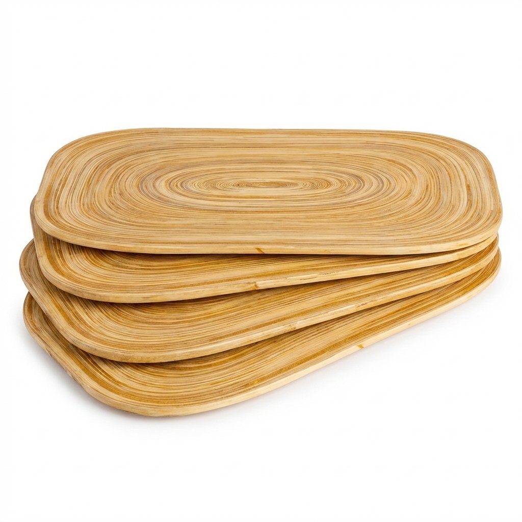 Bambu Amerikan Servisi 39 cm x 30cm  4 lü Set