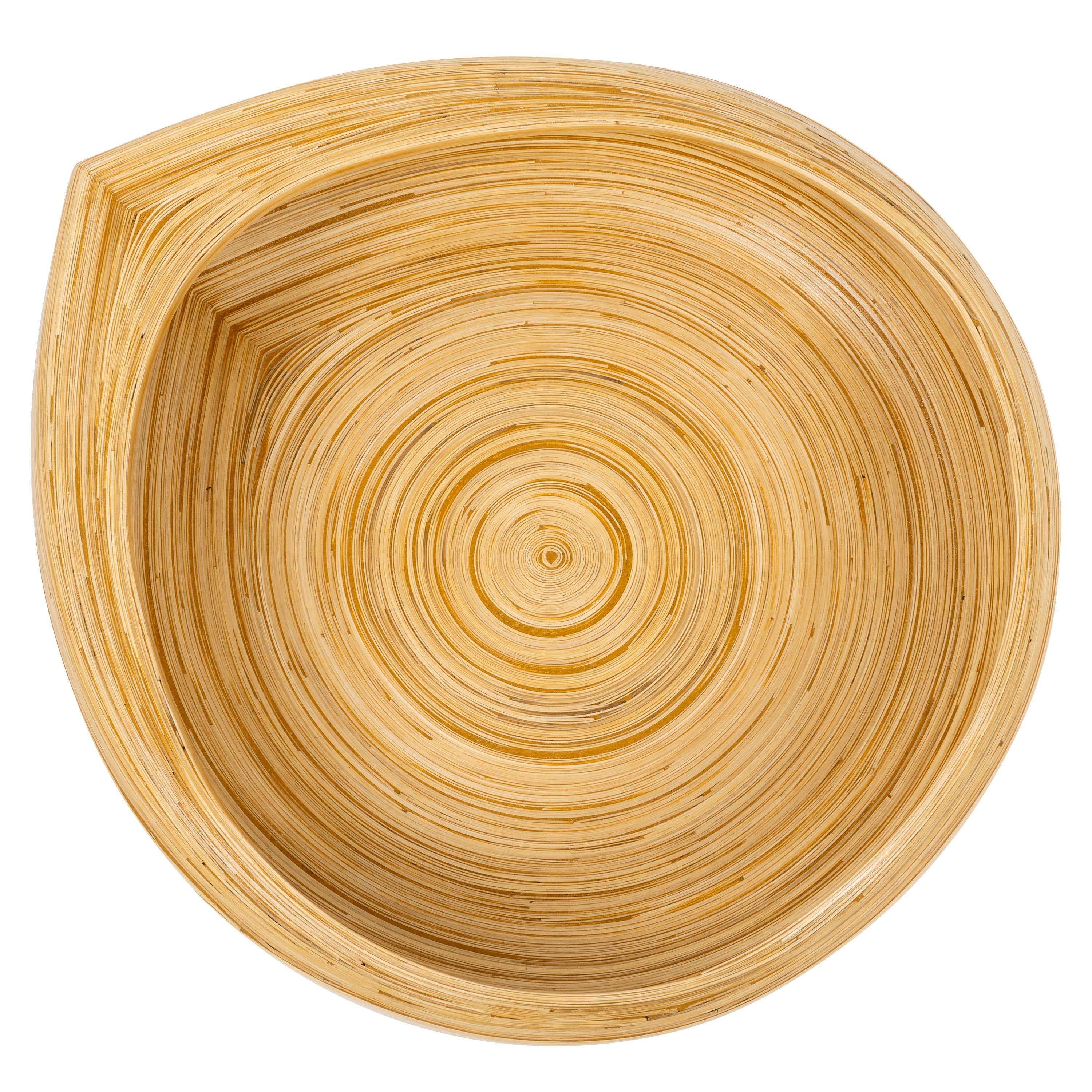 Bambu Dekoratif Bowl Damla Form  40 cm x 35 cm