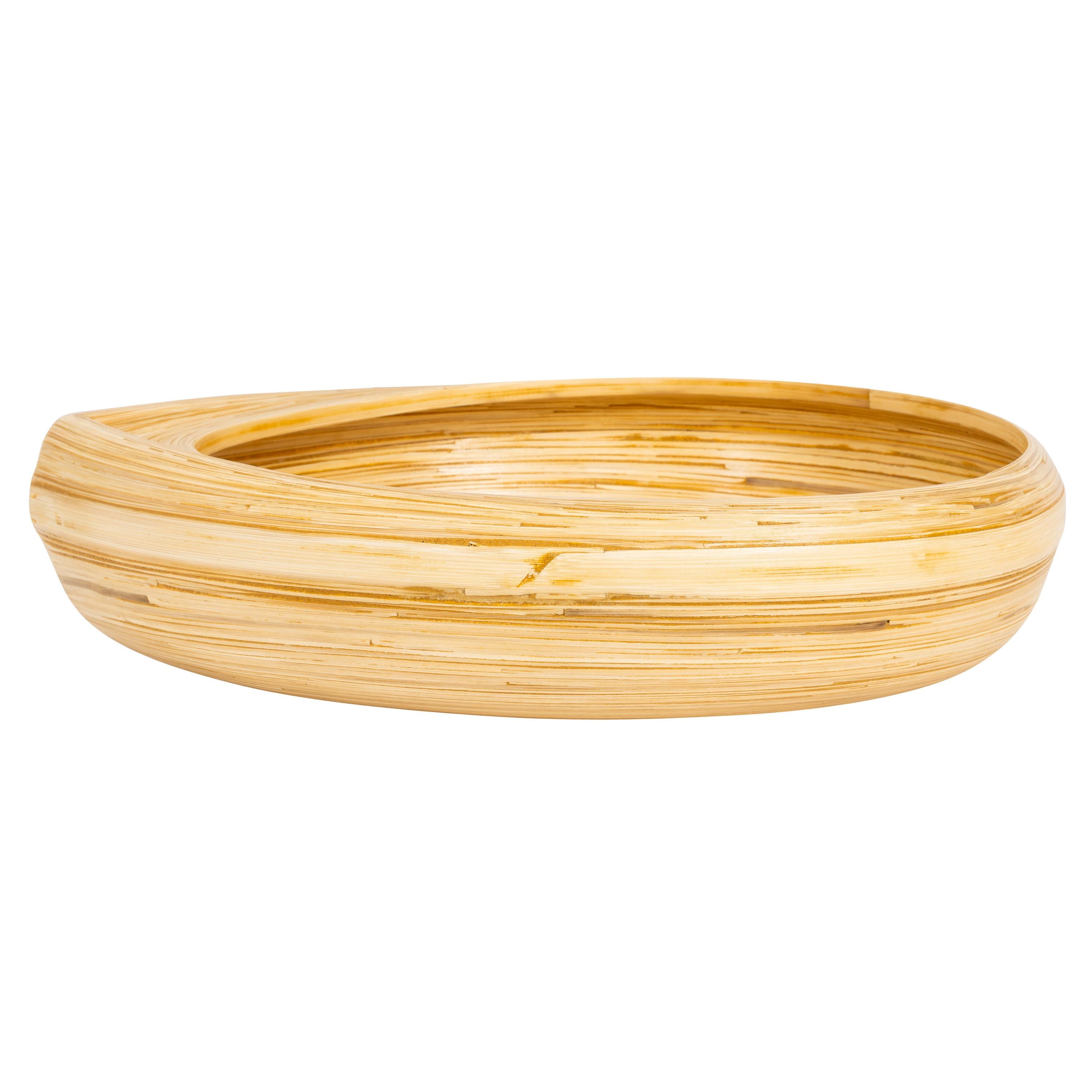 Bambu Dekoratif Bowl Damla Form  40 cm x 35 cm