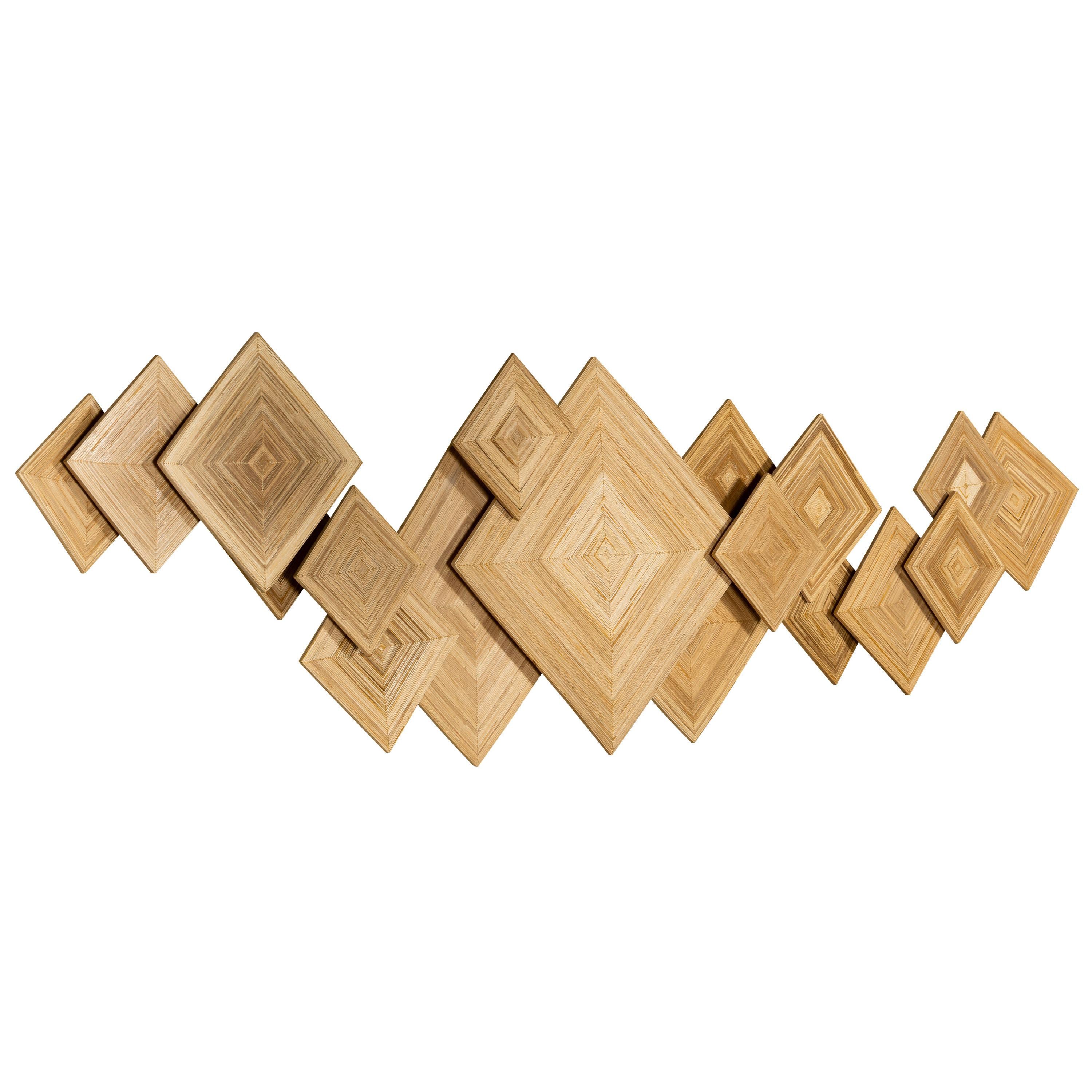 Bambu Duvar Dekoru 250 cm × 70 cm × 14 cm