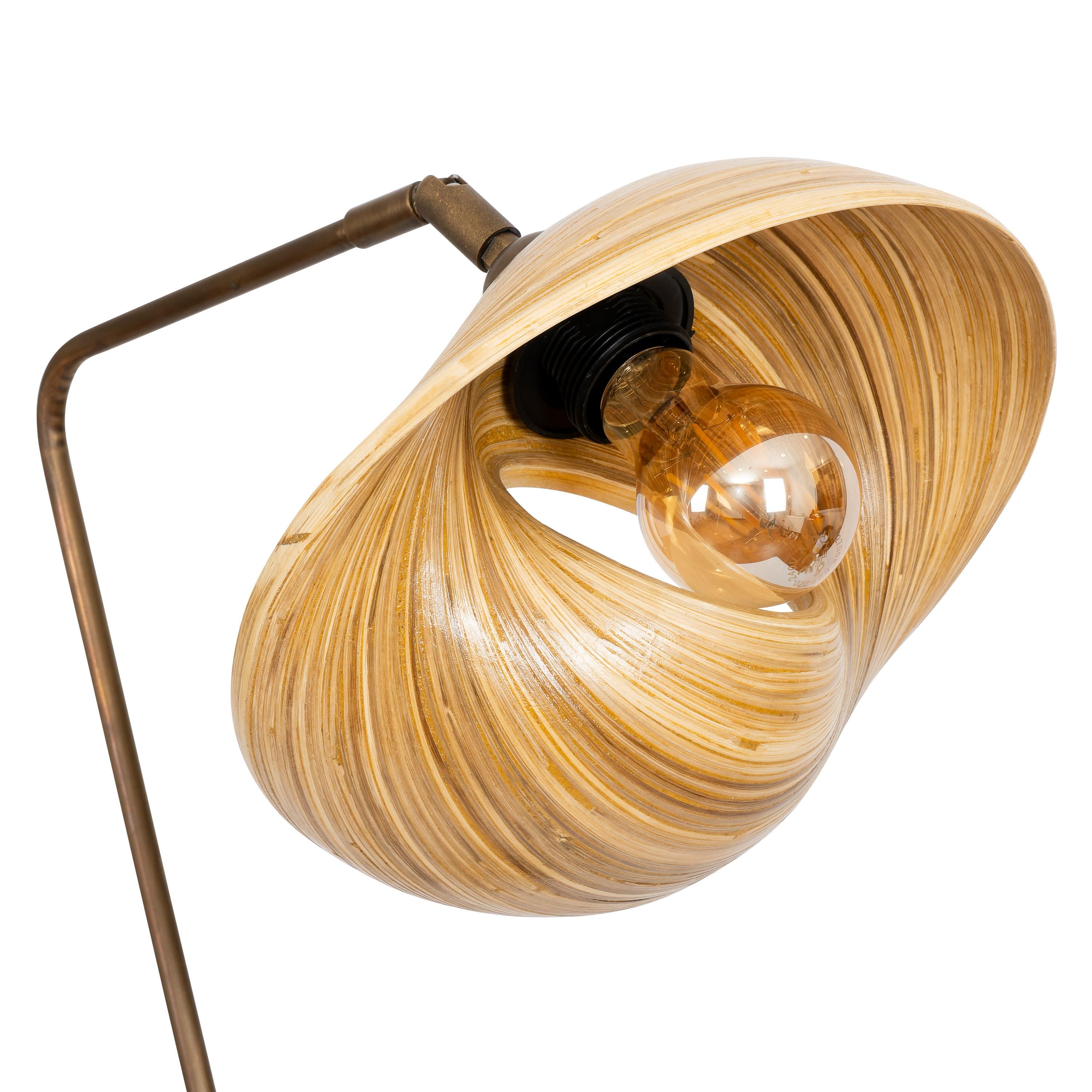 Bambu Masa Aydınlatması  60 cm × 25 cm × 35 cm