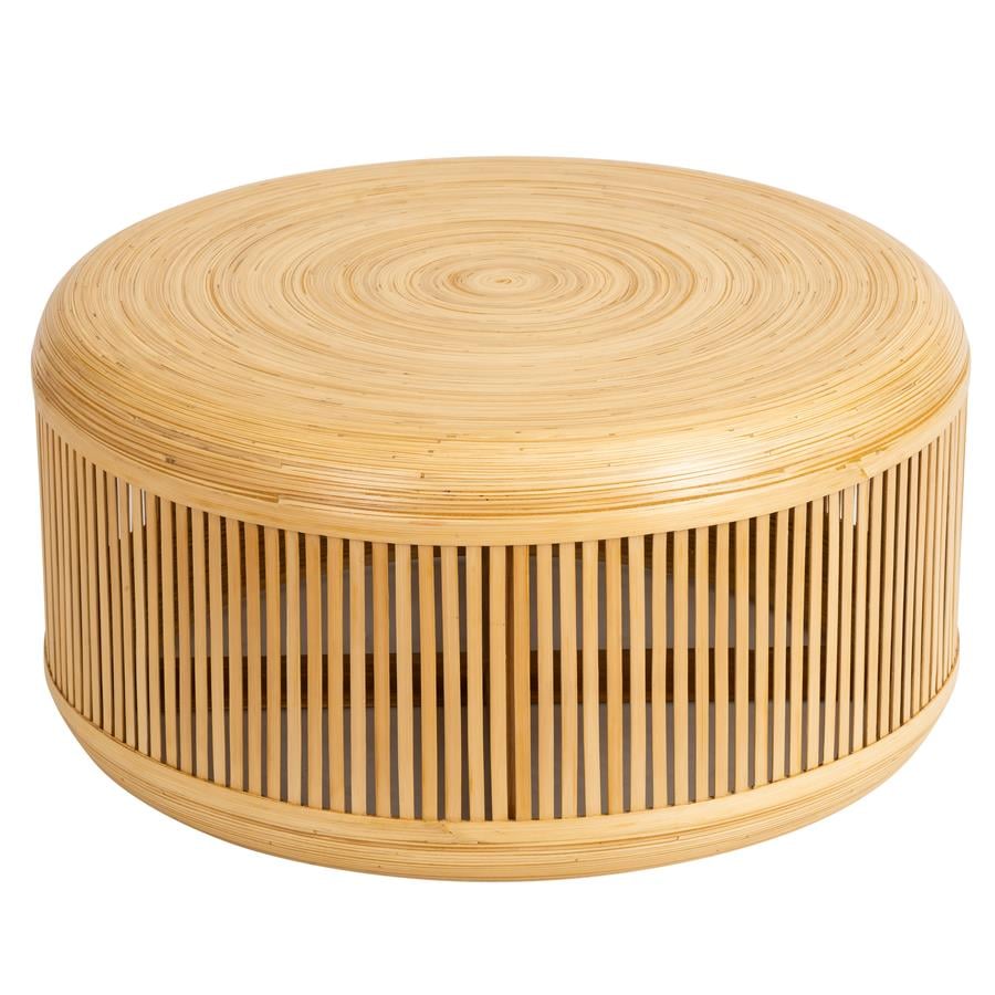 Bambu Orta Sehpa Hazeran Form 80 cm × 80 cm × 40 cm