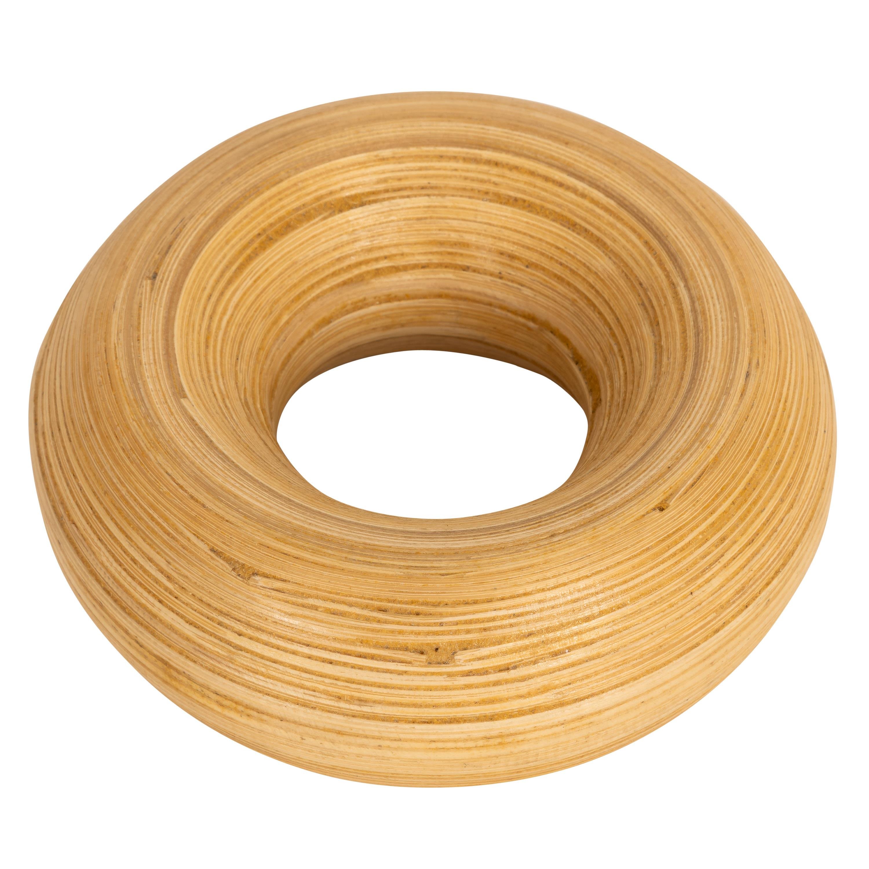 Bambu Peçete Halkası Yuvarlak Form Ç.10 cm  6 lı Set