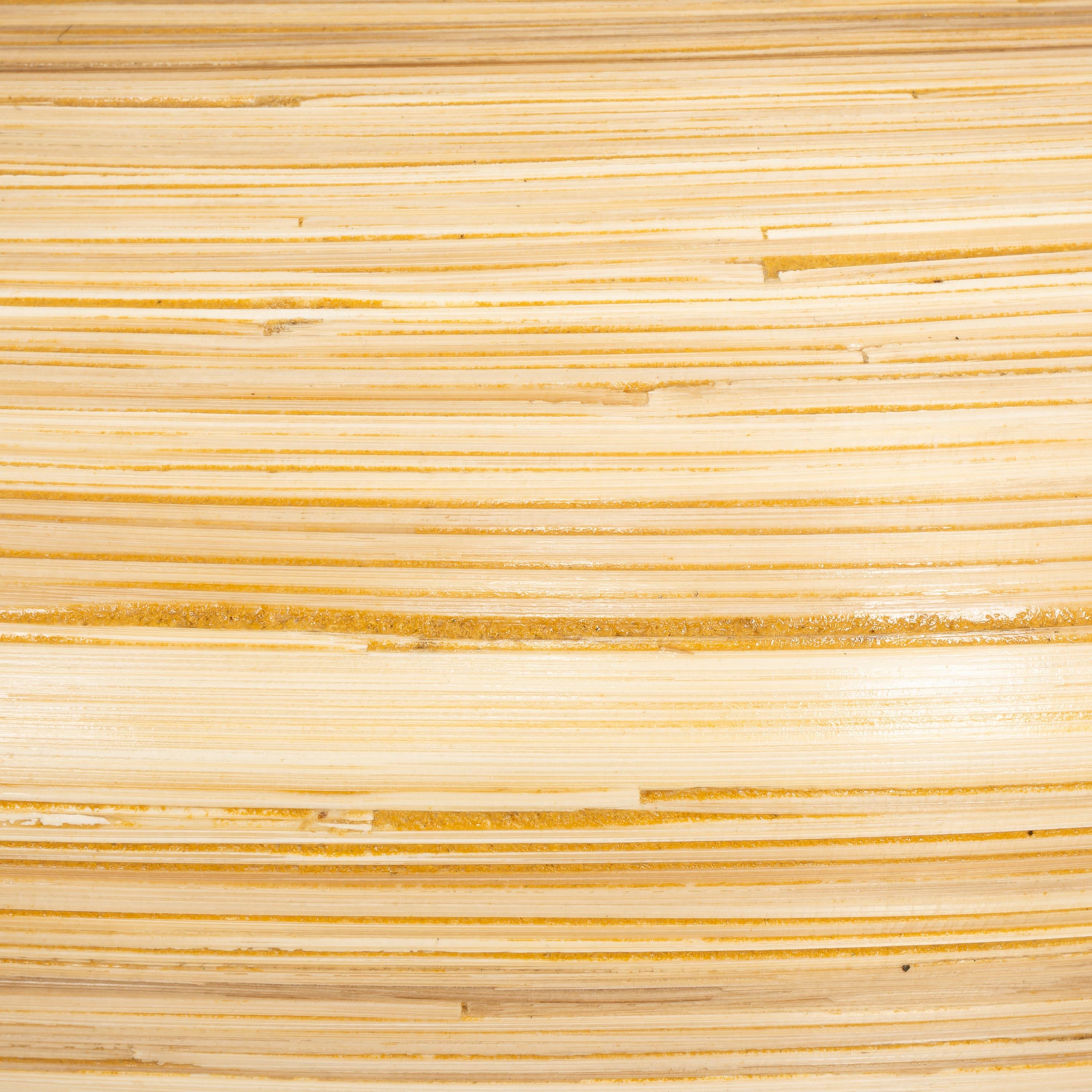 Bambu Tavan Aydınlatması Curve Form 35 cm x 35 cm x 25,5 cm
