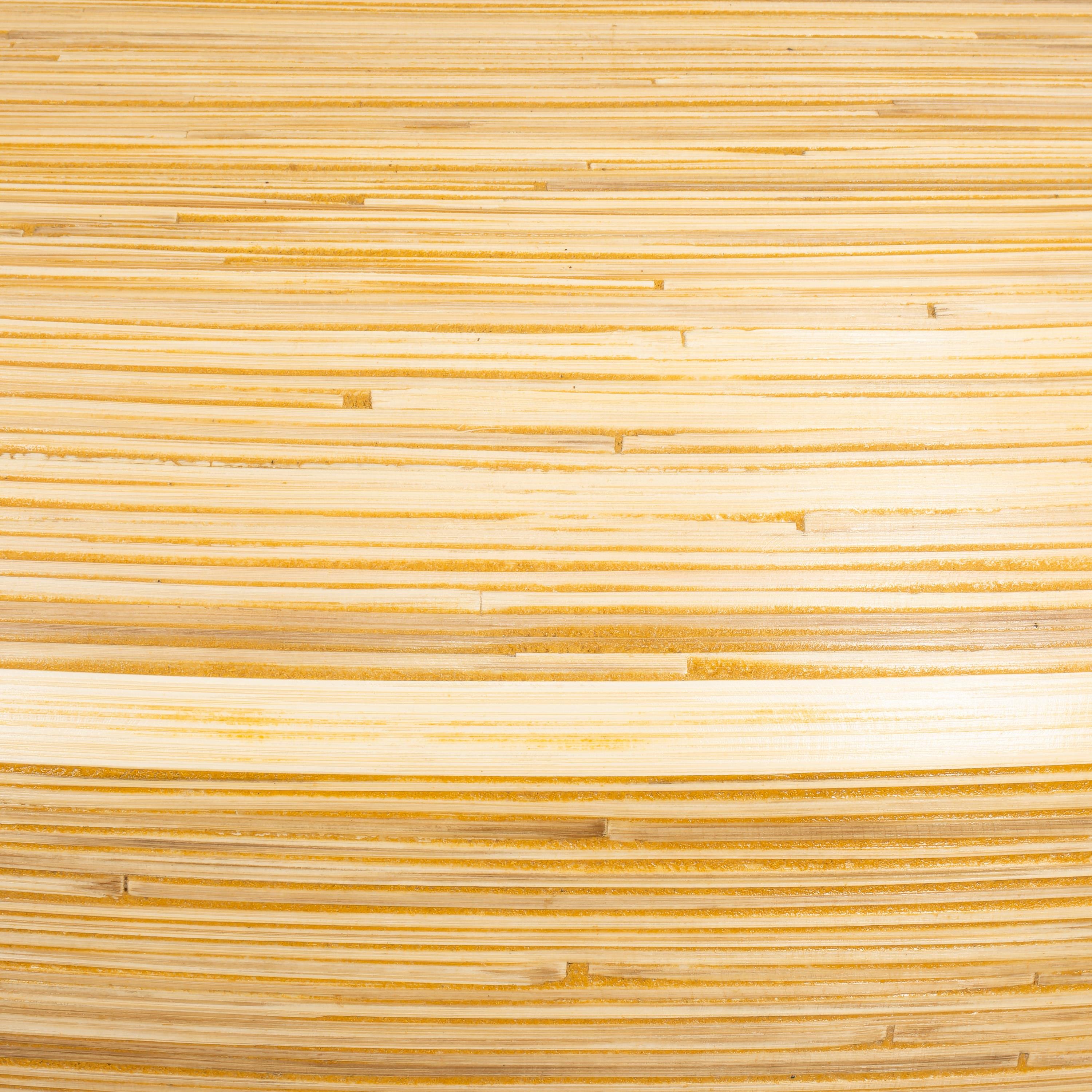 Bambu Tavan Aydınlatması Curve Form 60 cm × 60 cm × 40 cm