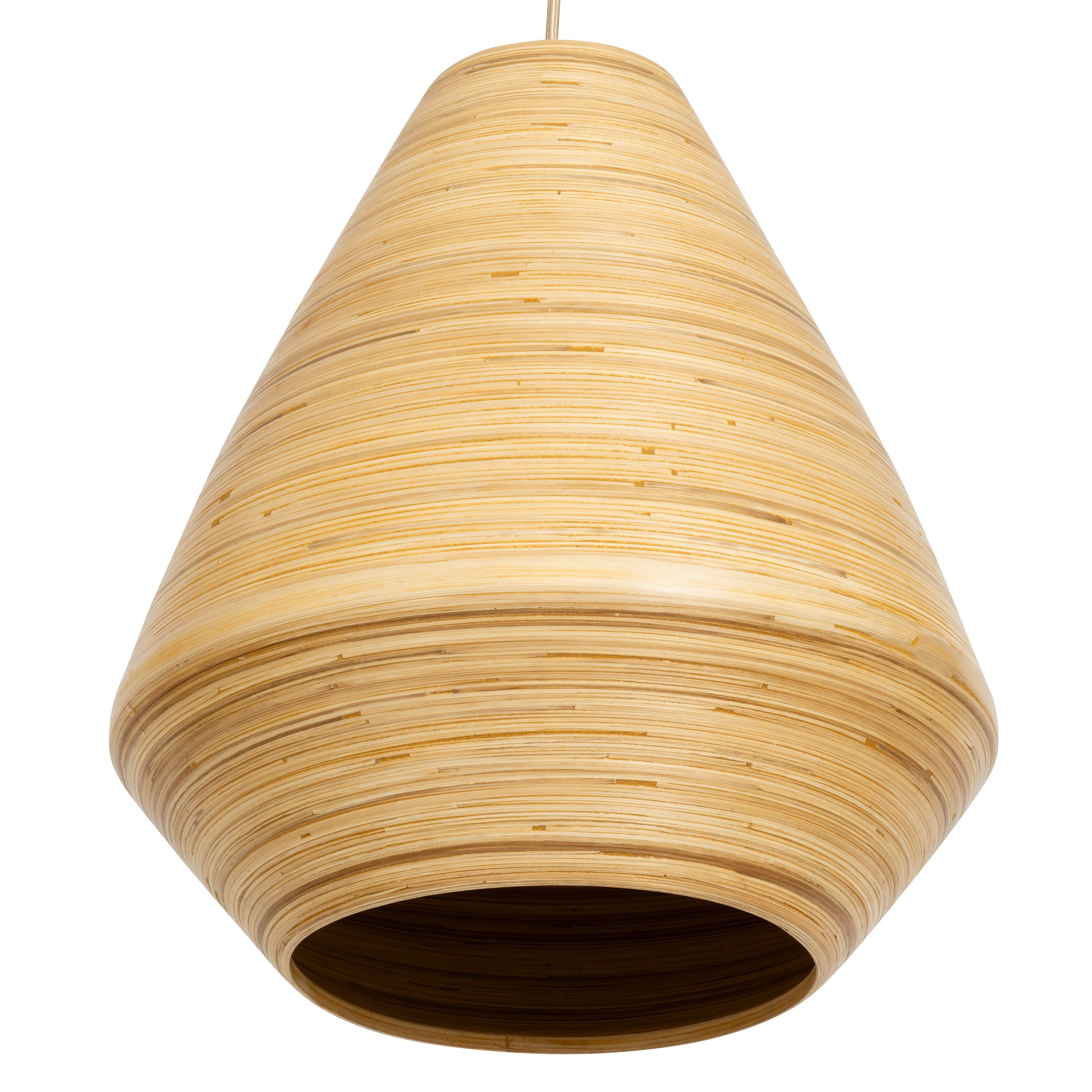 Bambu Tavan Aydınlatması Konik Form