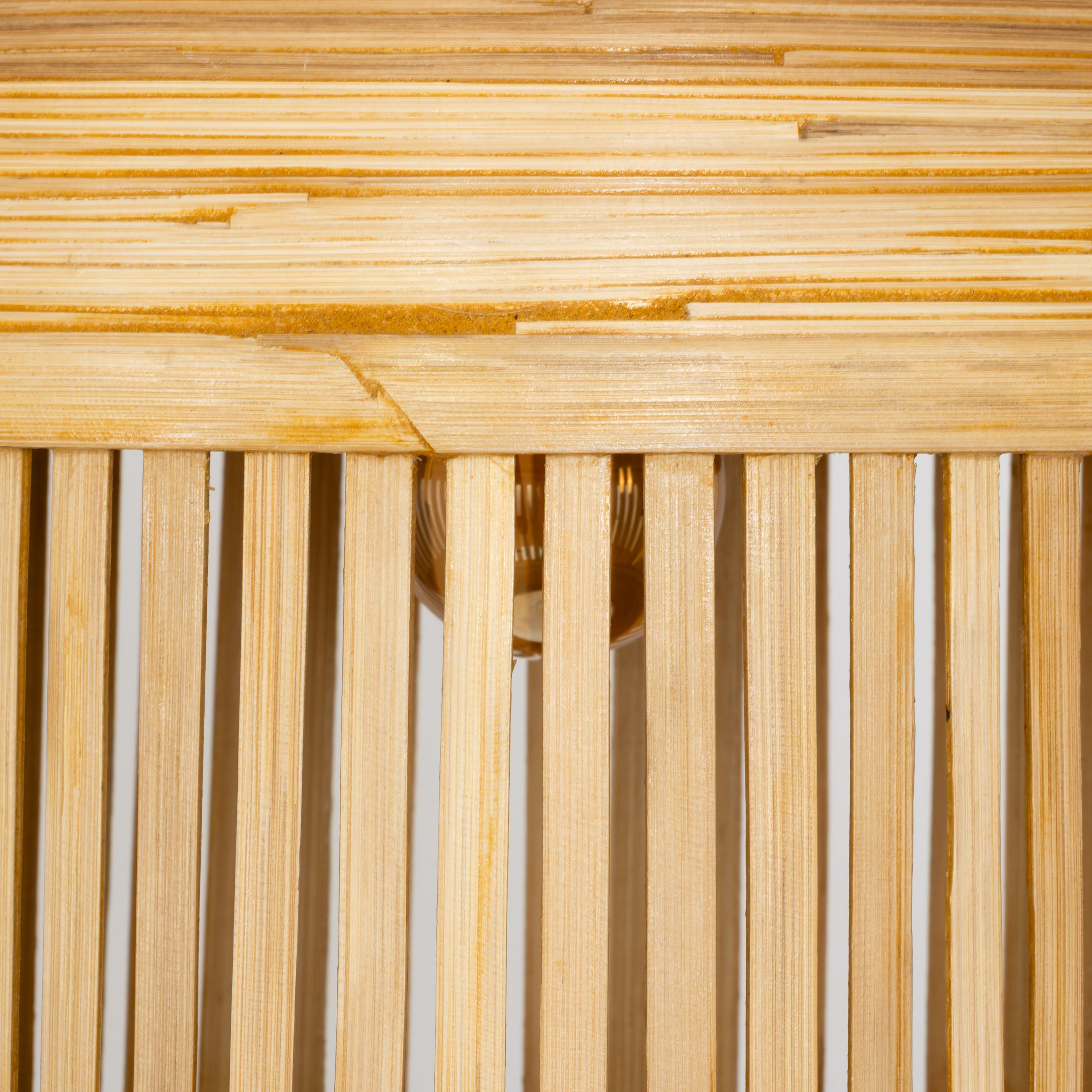 Bambu Tavan Aydınlatması Silindir Form  35cm
