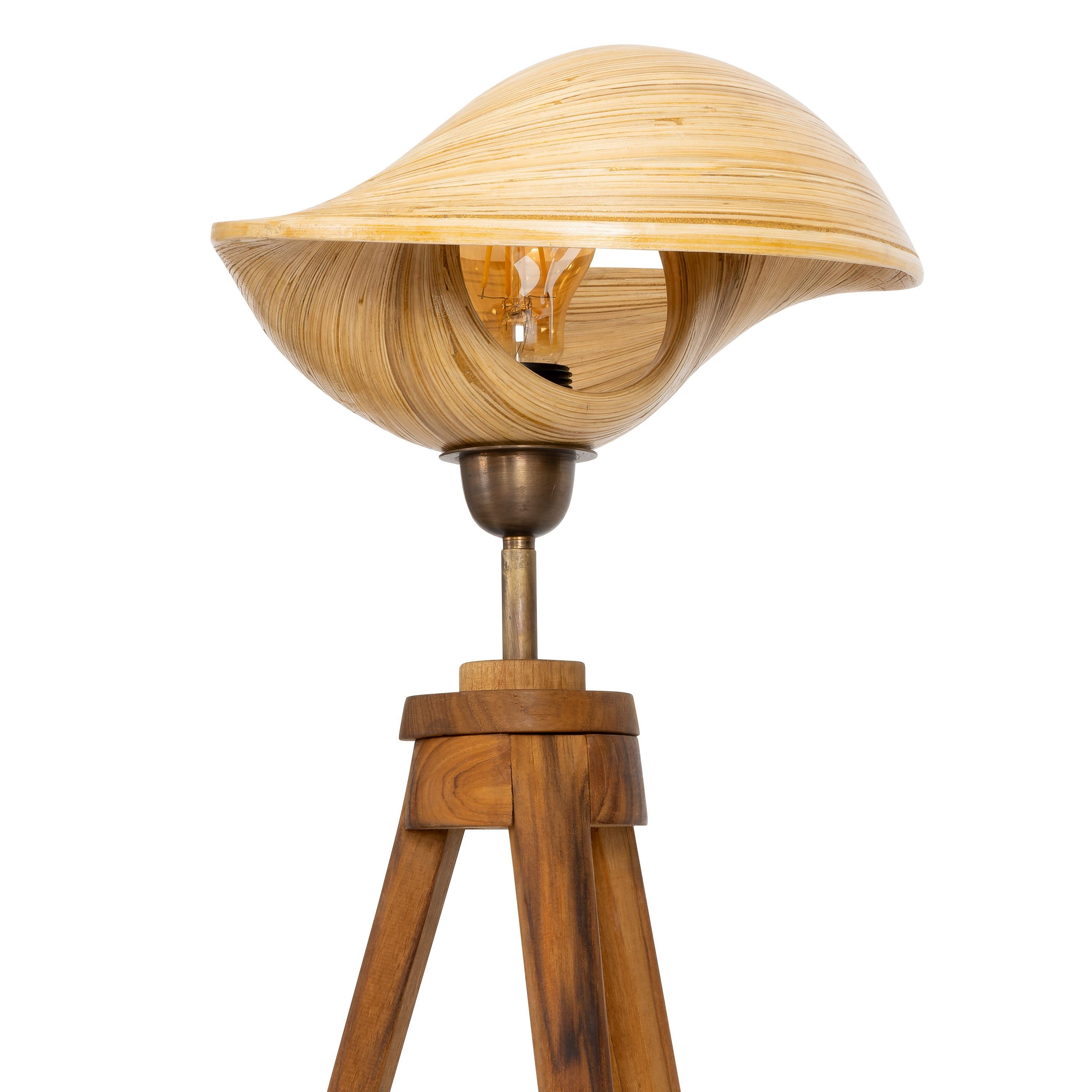 Bambu Tripod Aydınlatma  58 cm × 25 cm × 25 cm