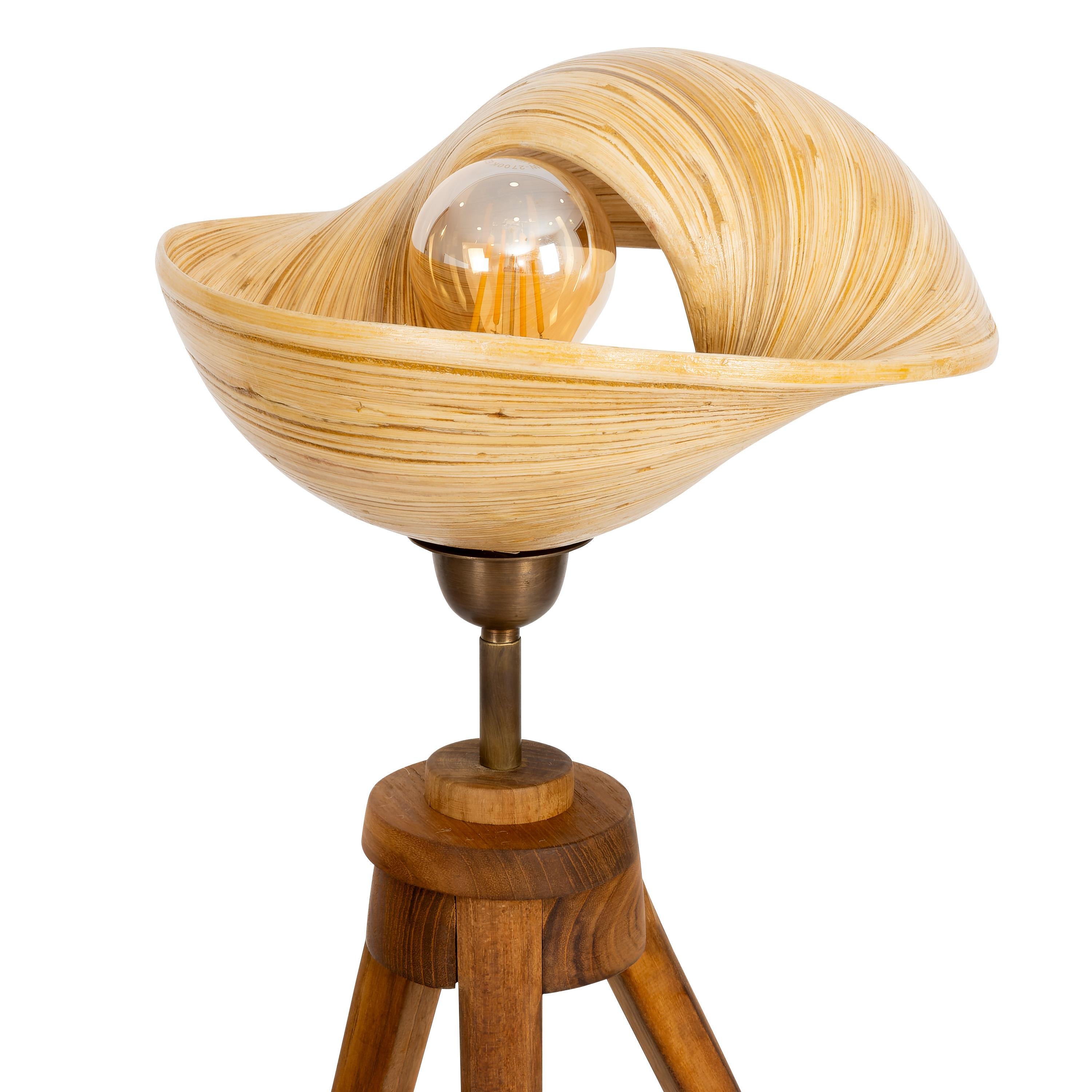 Bambu Tripod Aydınlatma  58 cm × 25 cm × 25 cm