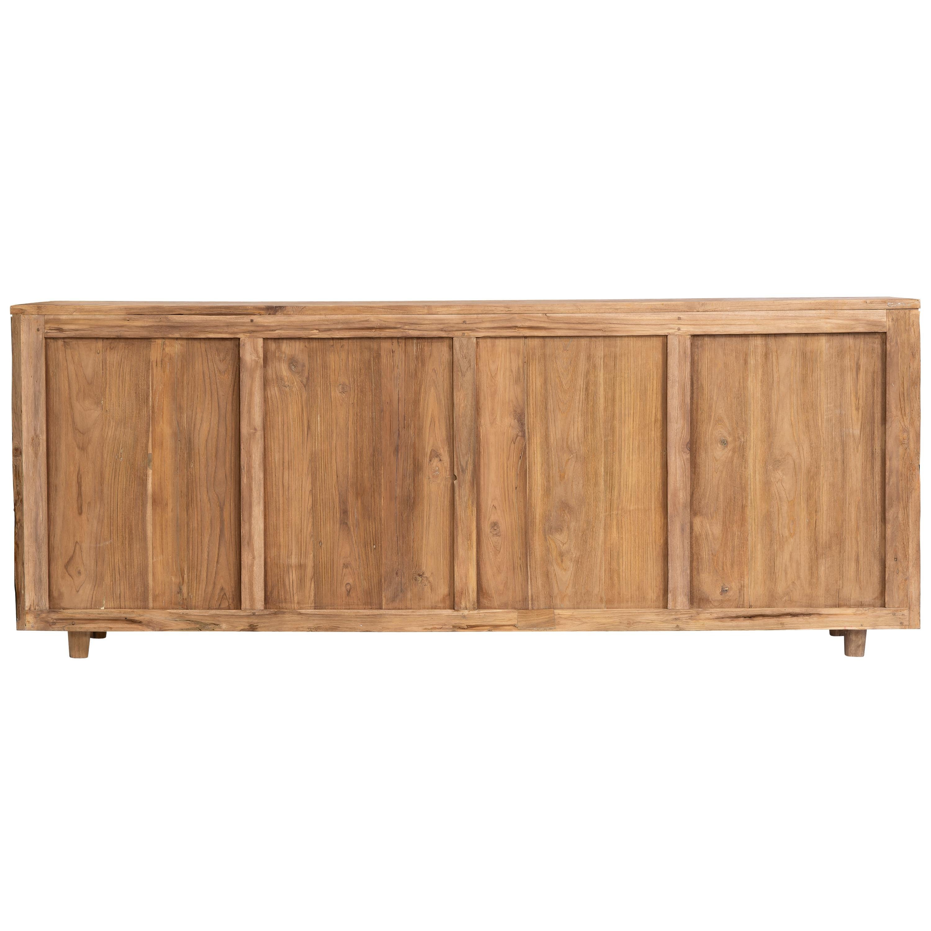 Büfe Ahşap Oymalı 4 kapılı 200 cm x 45 cm x 80 cm