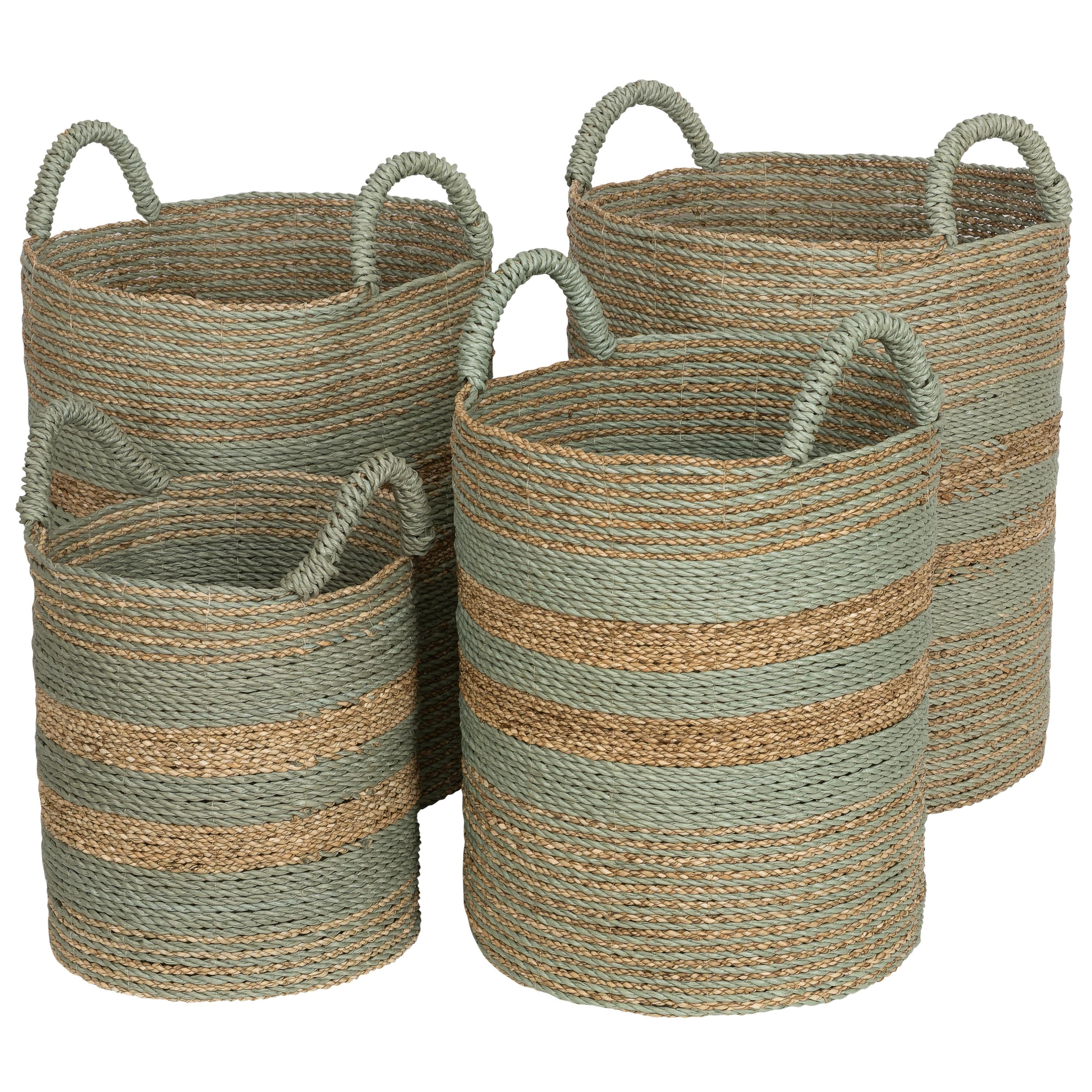 Çamaşır Sepeti 4 lü  Aqua Naturel