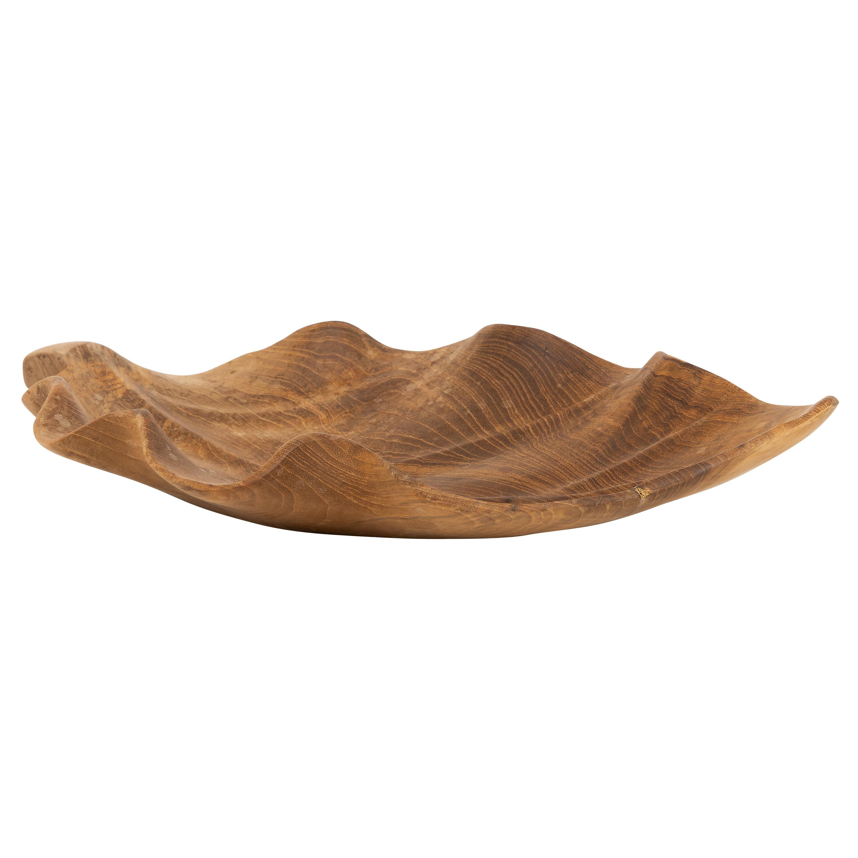 Dekoratif Gondol Leaf Teak 33 cm x 20 cm
