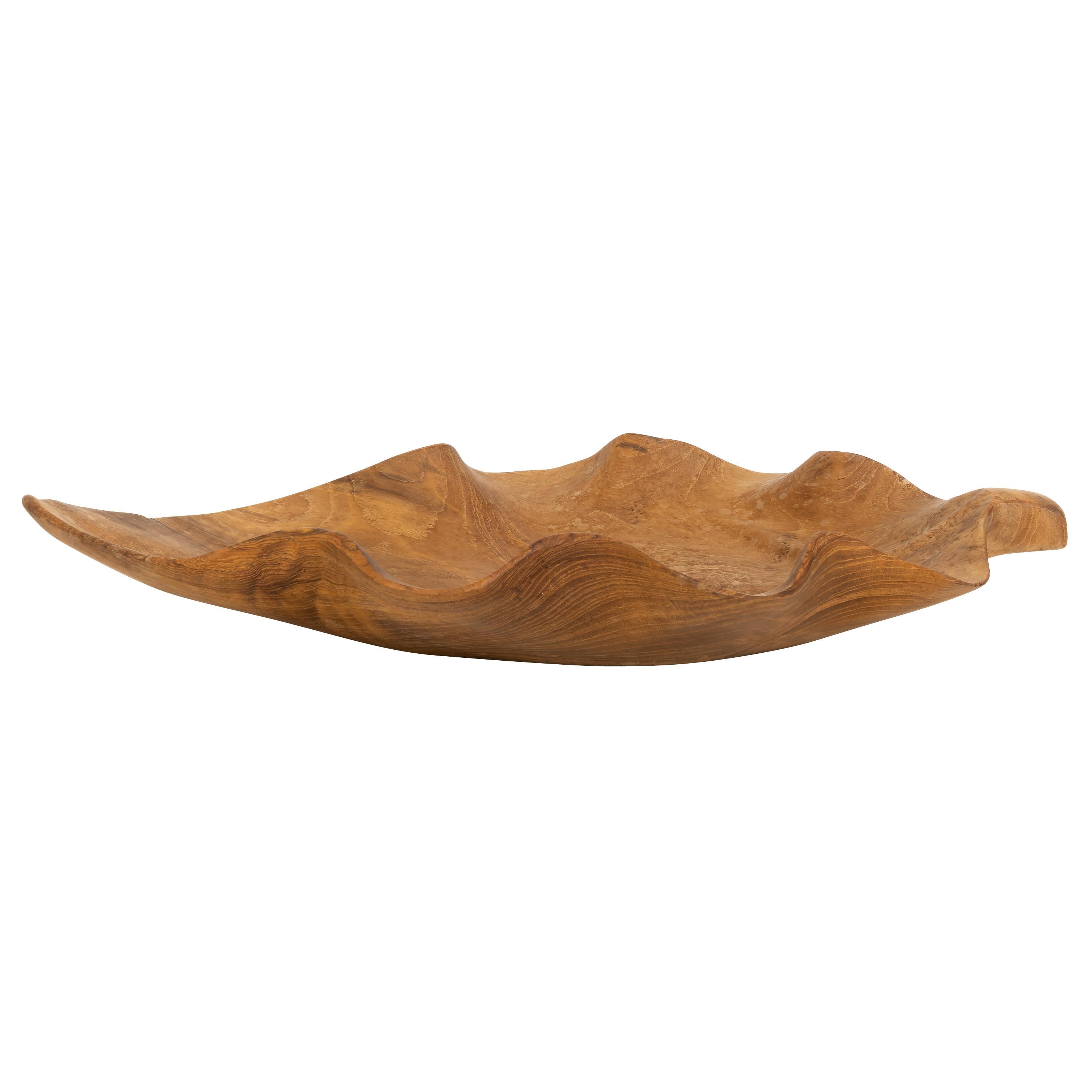 Dekoratif Gondol Leaf Teak 33 cm x 20 cm