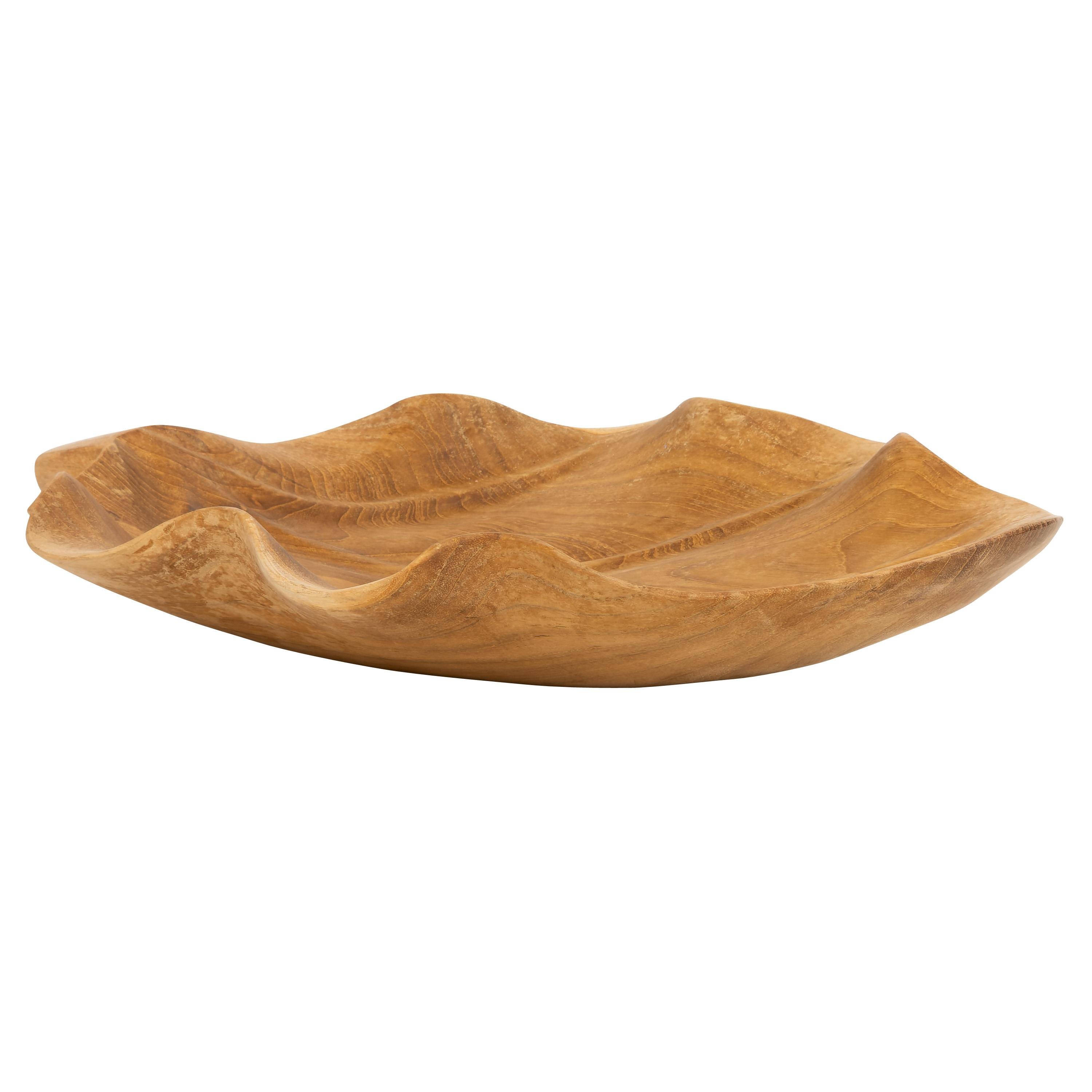 Dekoratif Gondol Leaf Teak 45 cm x 29 cm