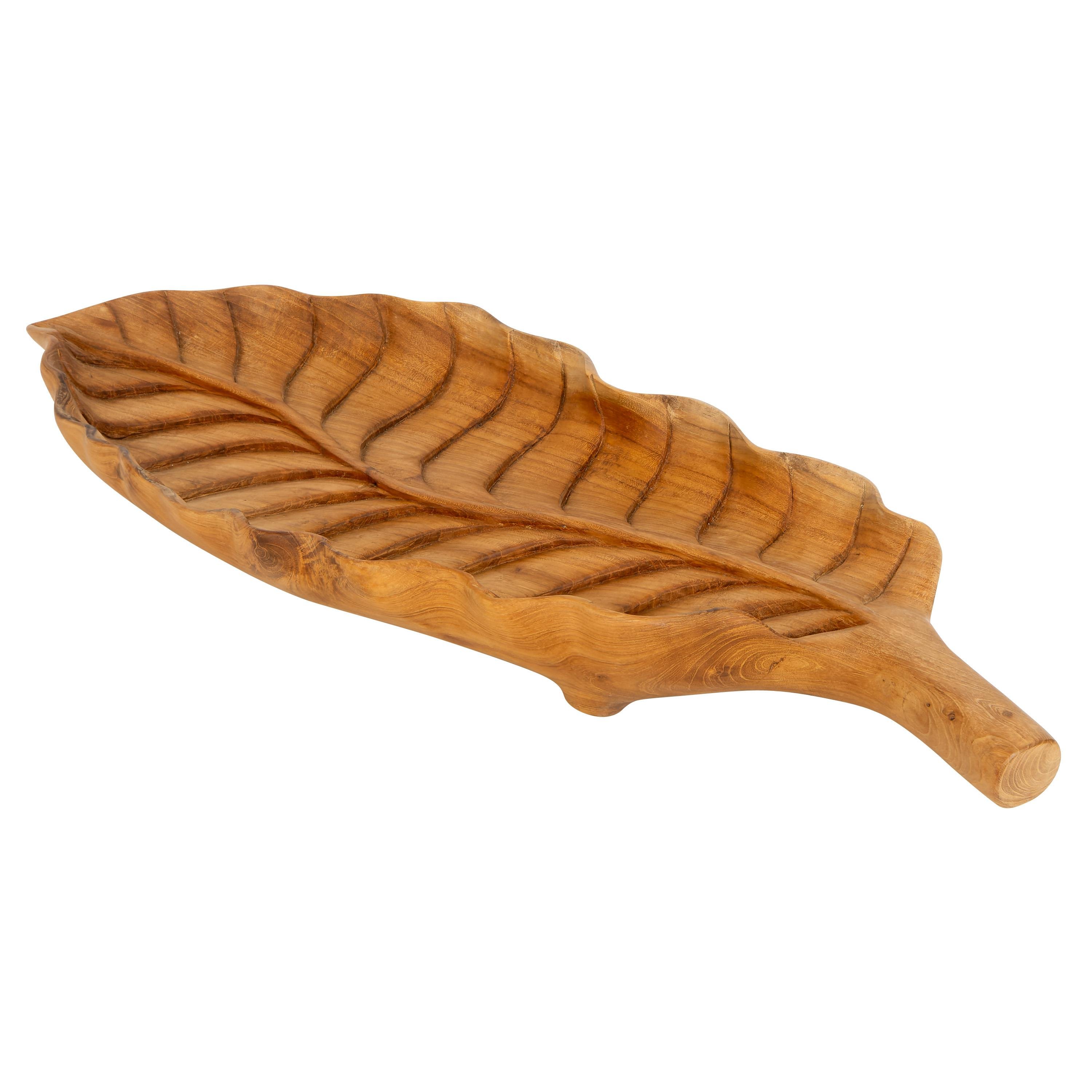 Dekoratif Gondol Leaf Teak 49 cm x 20 cm
