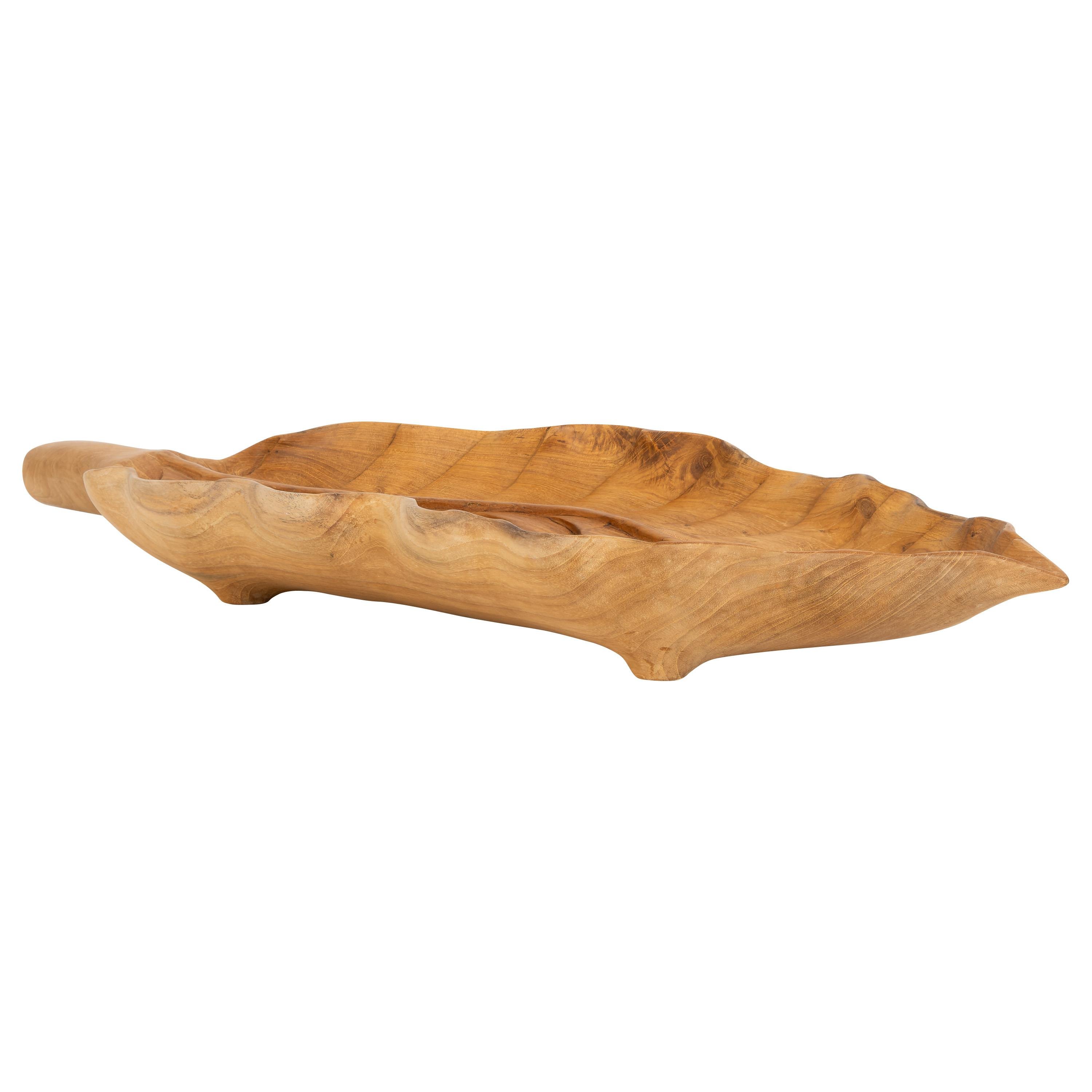 Dekoratif Gondol Leaf Teak 49 cm x 20 cm