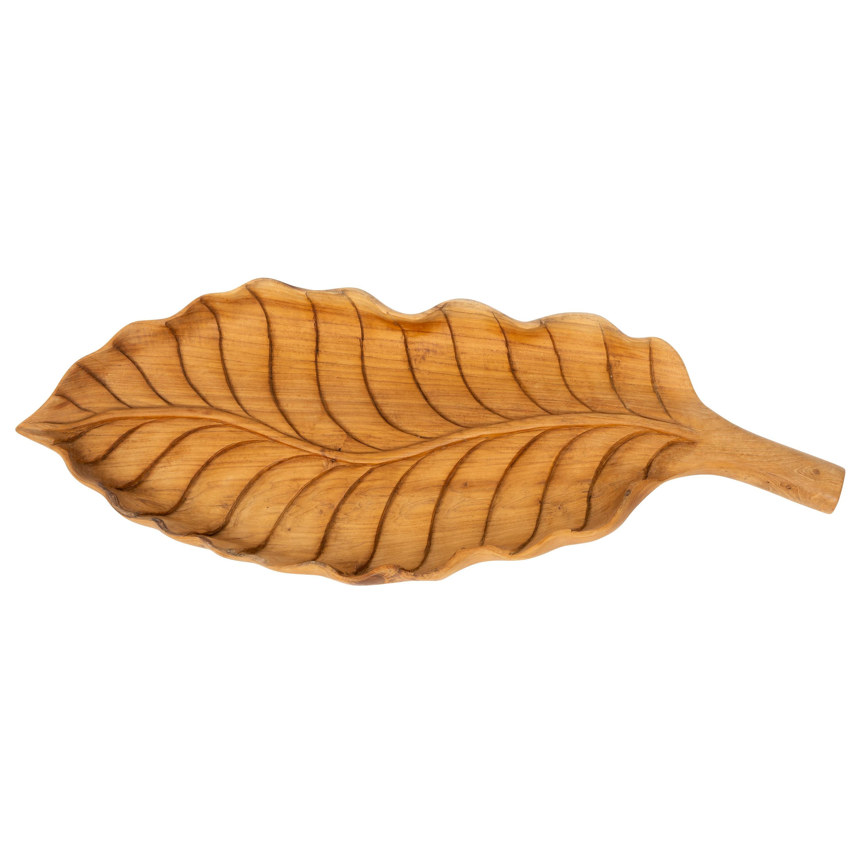 Dekoratif Gondol Leaf Teak 49 cm x 20 cm