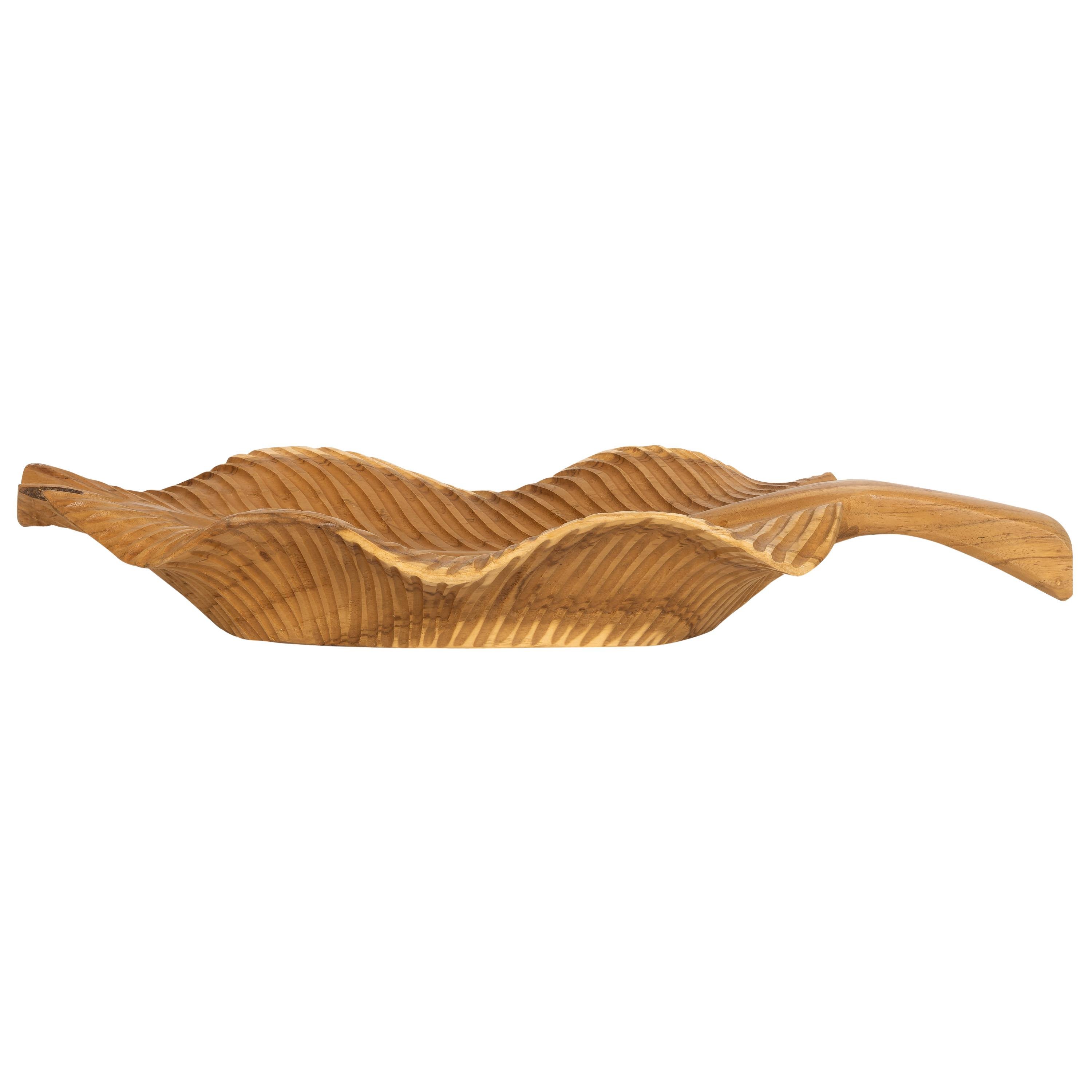 Dekoratif Gondol Leaf Teak  65/63 cm x 28 cm x 10 cm