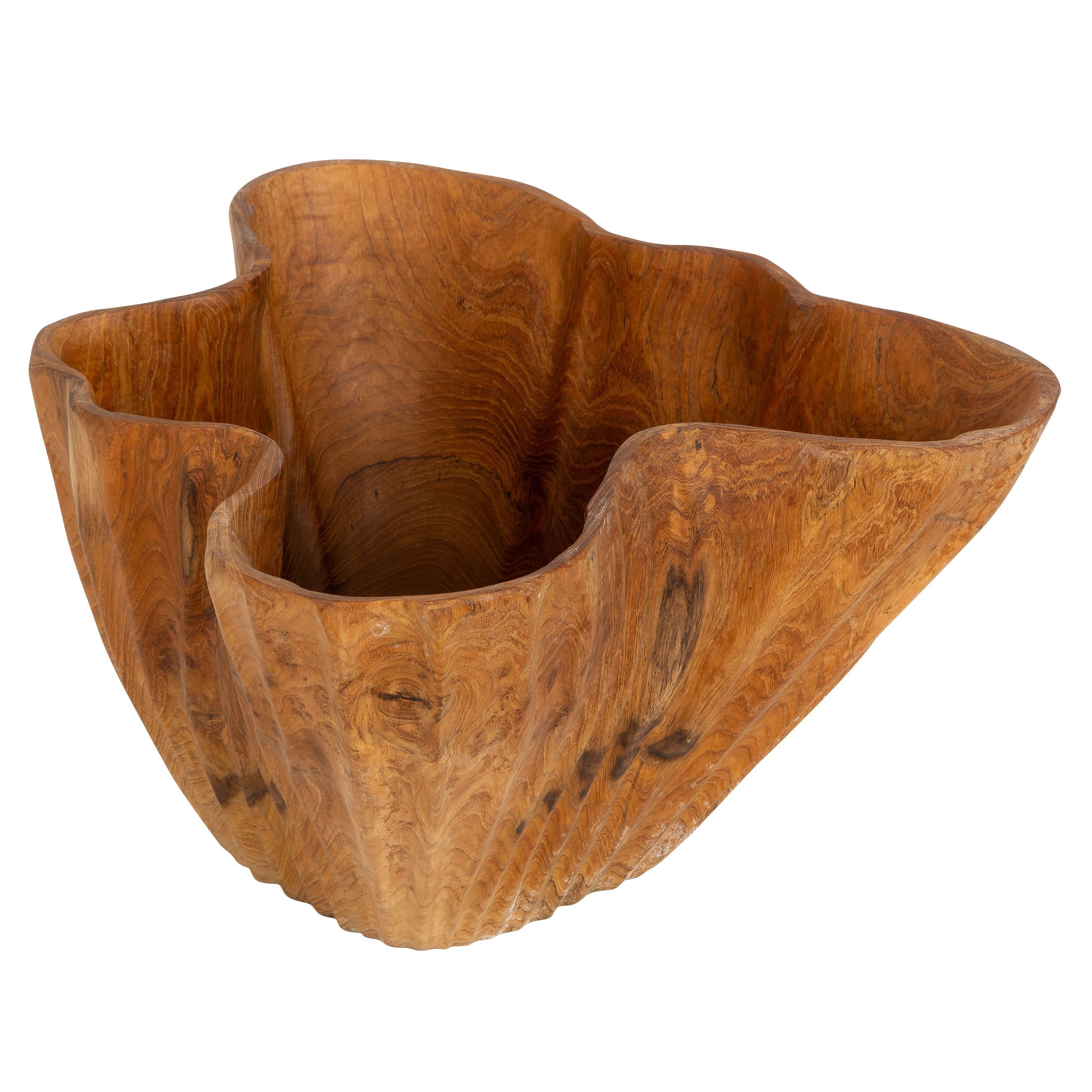 Dekoratif Gondol Lotus Teak 35 cm x 20 cm
