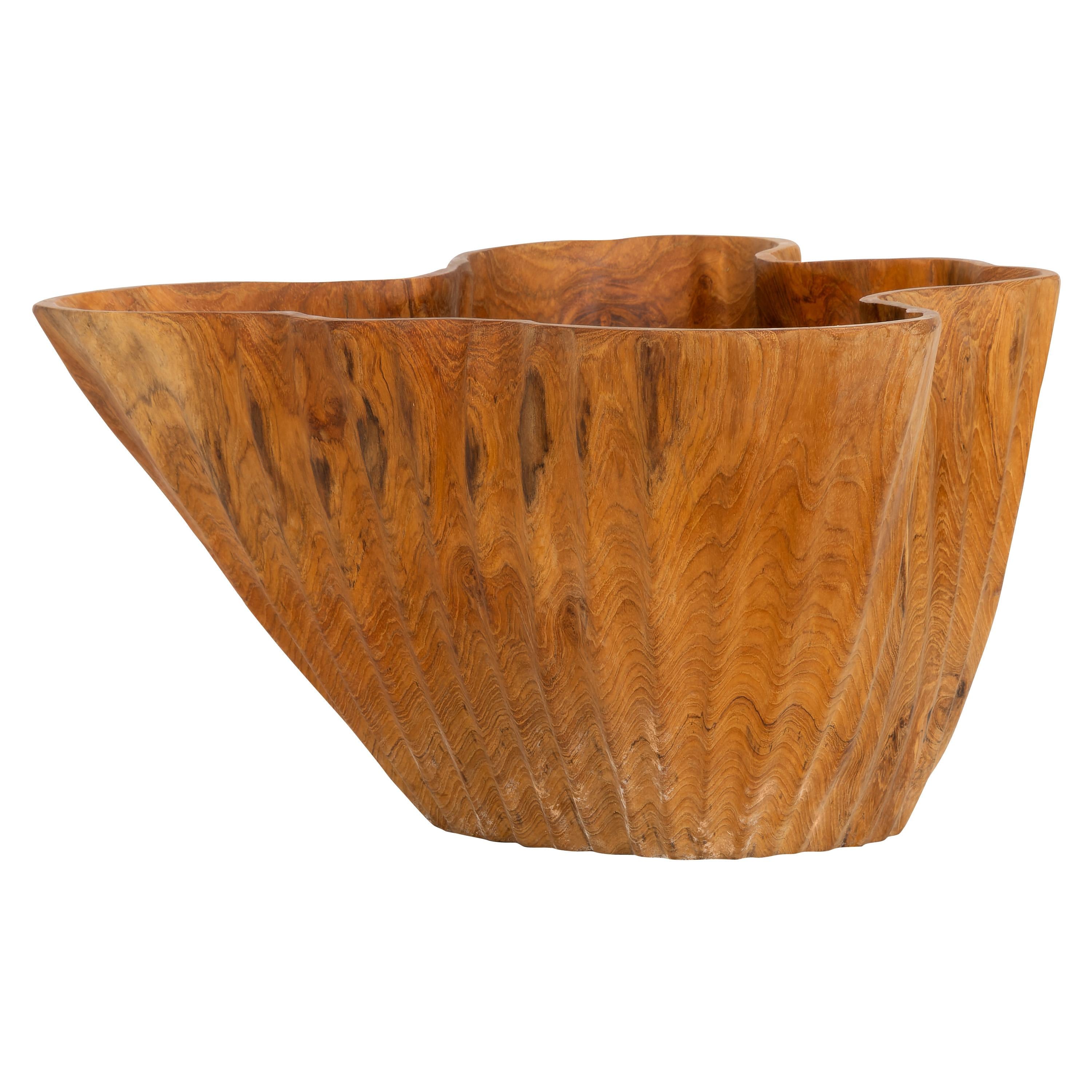 Dekoratif Gondol Lotus Teak 35 cm x 20 cm