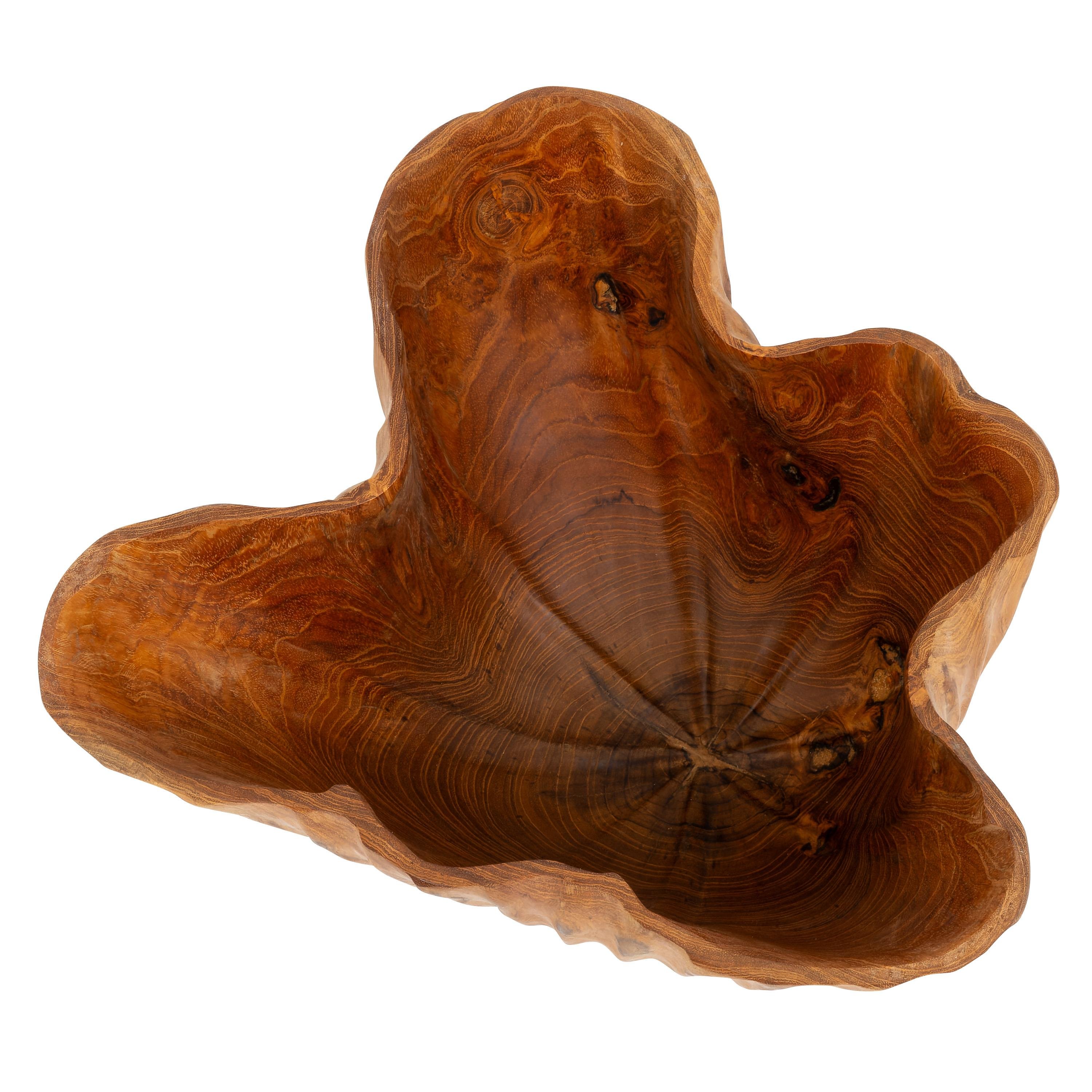 Dekoratif Gondol Lotus Teak 35 cm x 20 cm