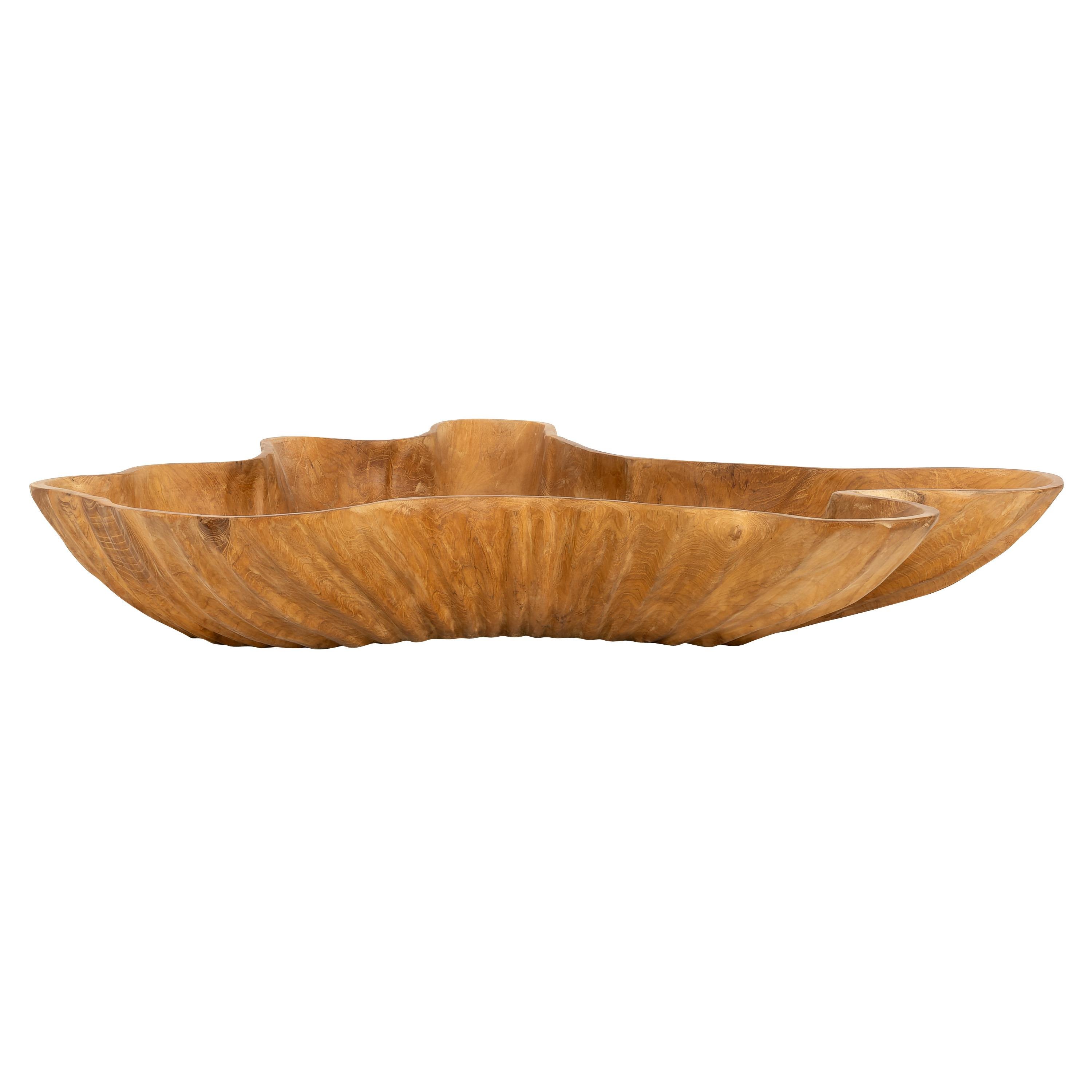 Dekoratif Gondol Lotus Teak 50 cm x 60 cm x 10 cm