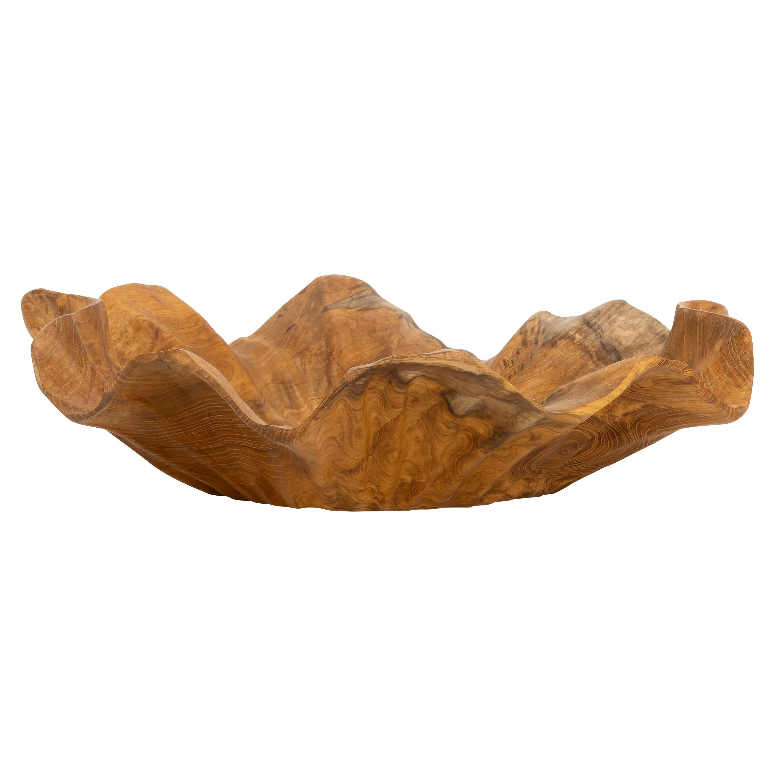 Dekoratif Gondol Lotus  Teak D.40 cm