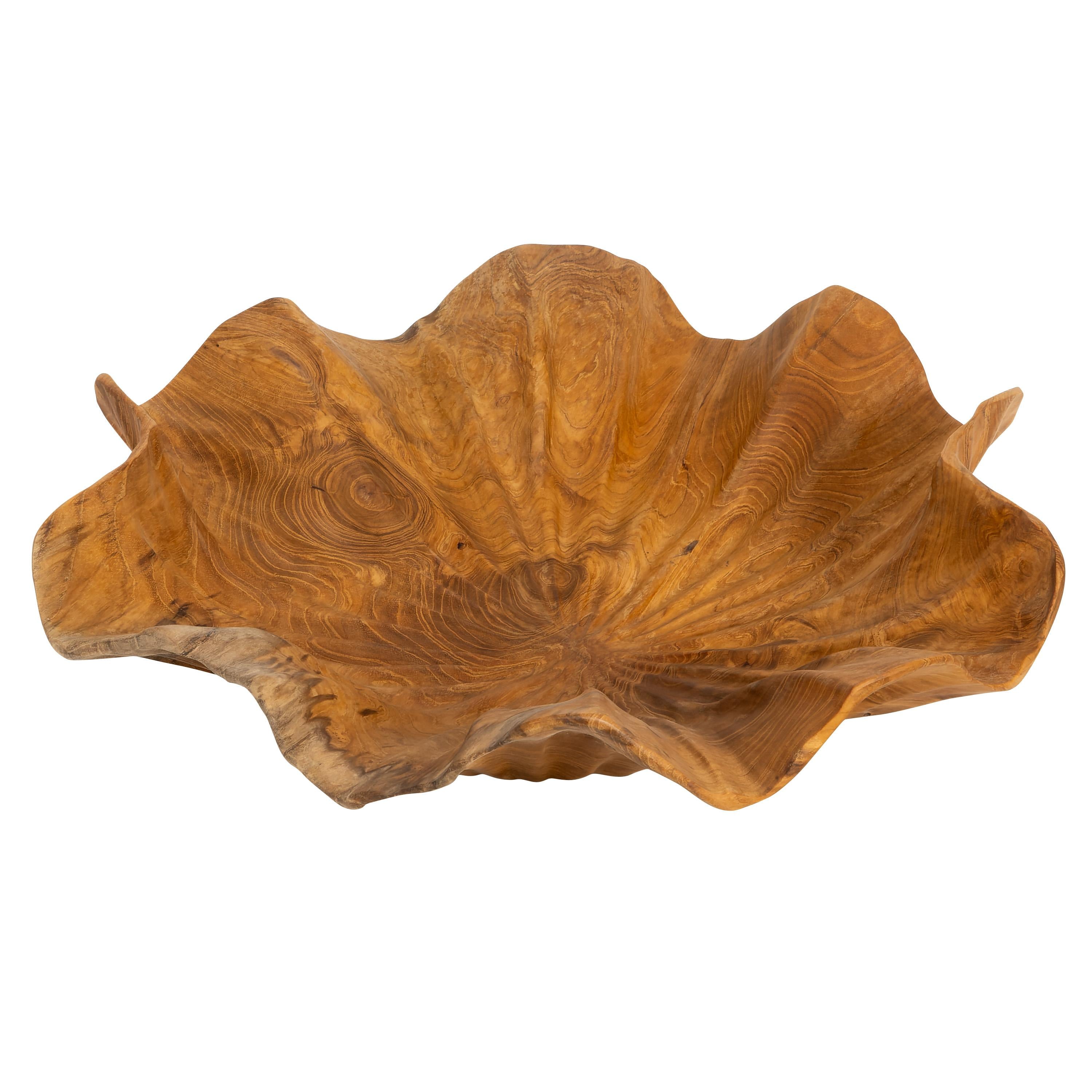 Dekoratif Gondol Lotus  Teak D.40 cm