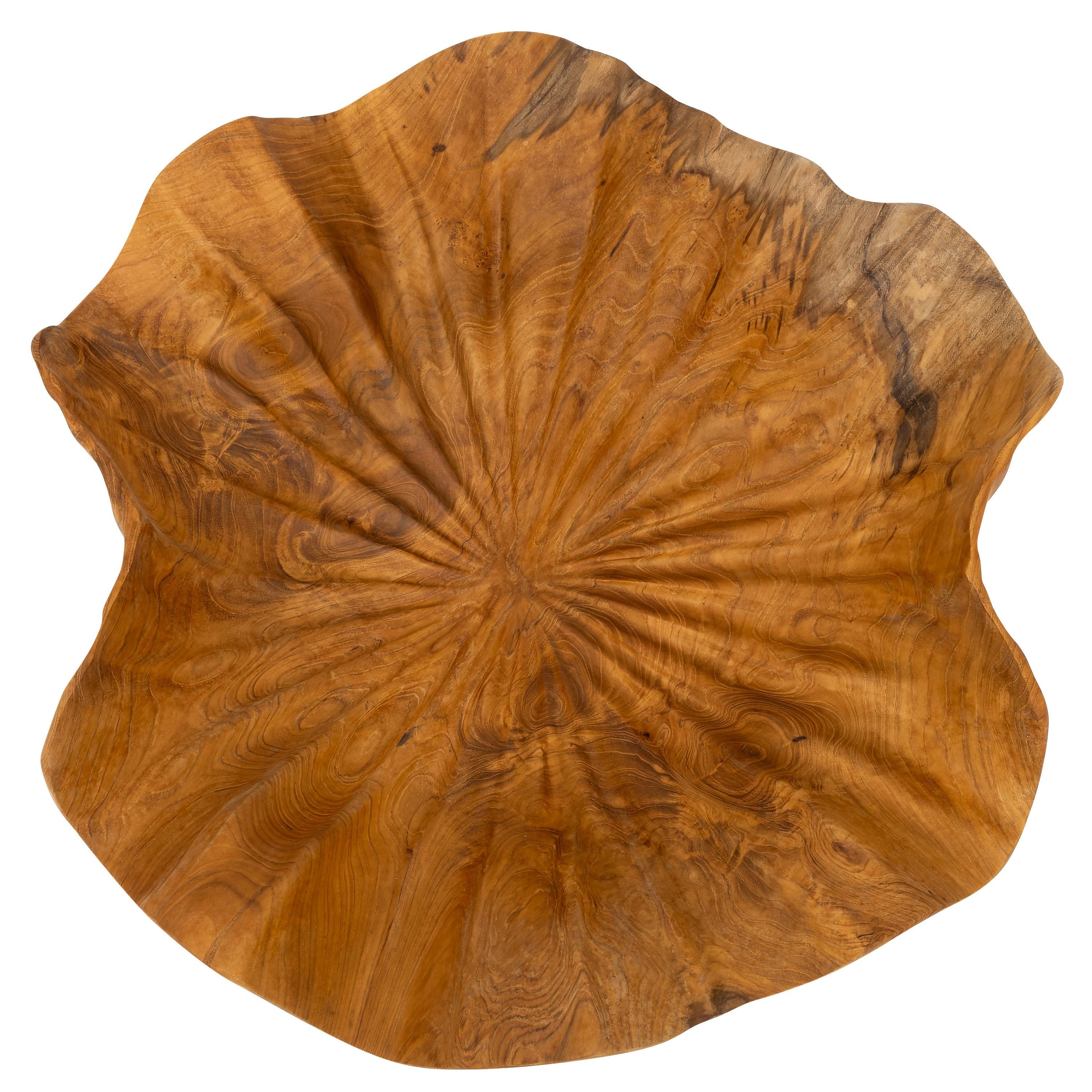 Dekoratif Gondol Lotus  Teak D.40 cm