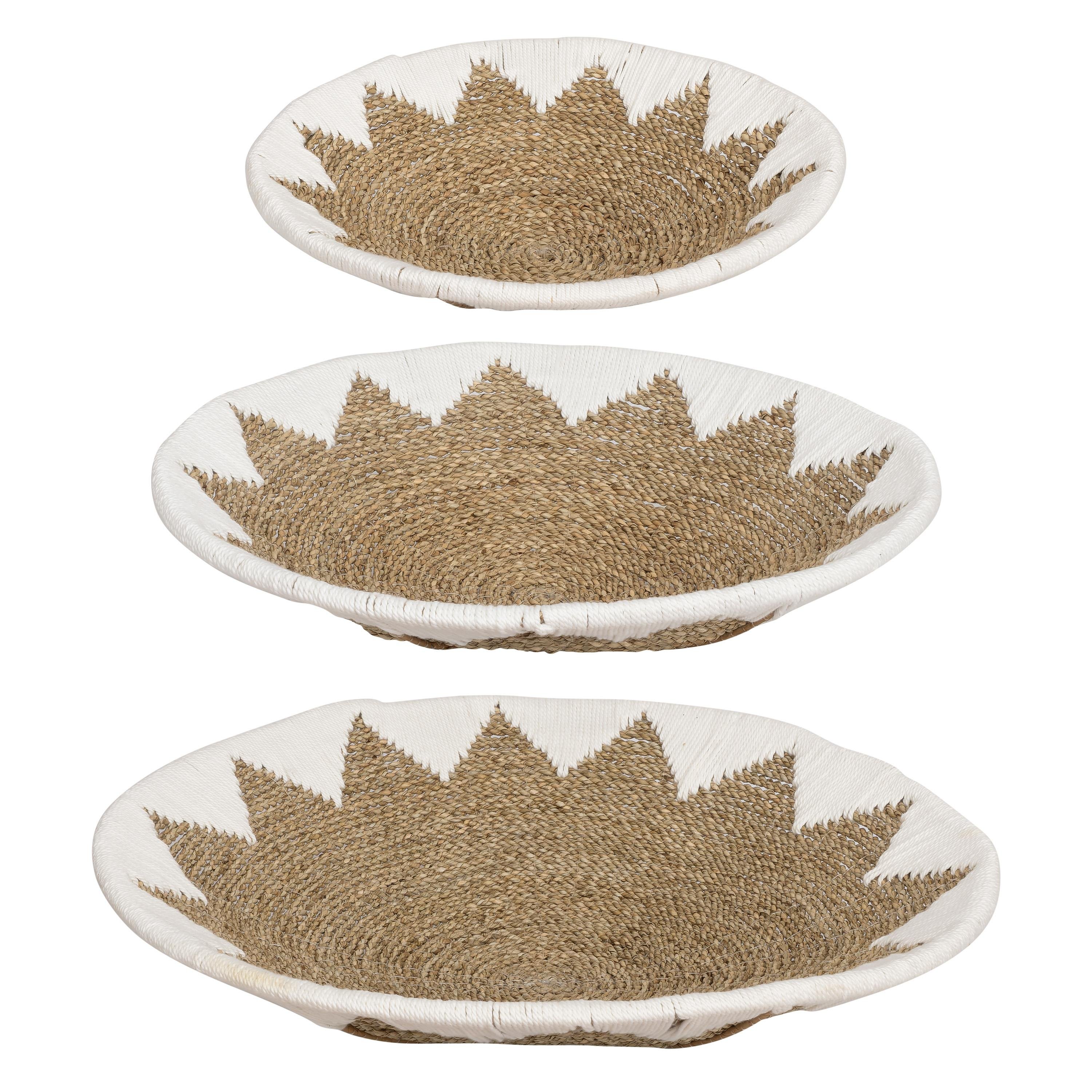 Duvar Dekorasyonu 3 lü  Beyaz Naturel (40-50-60 cm)