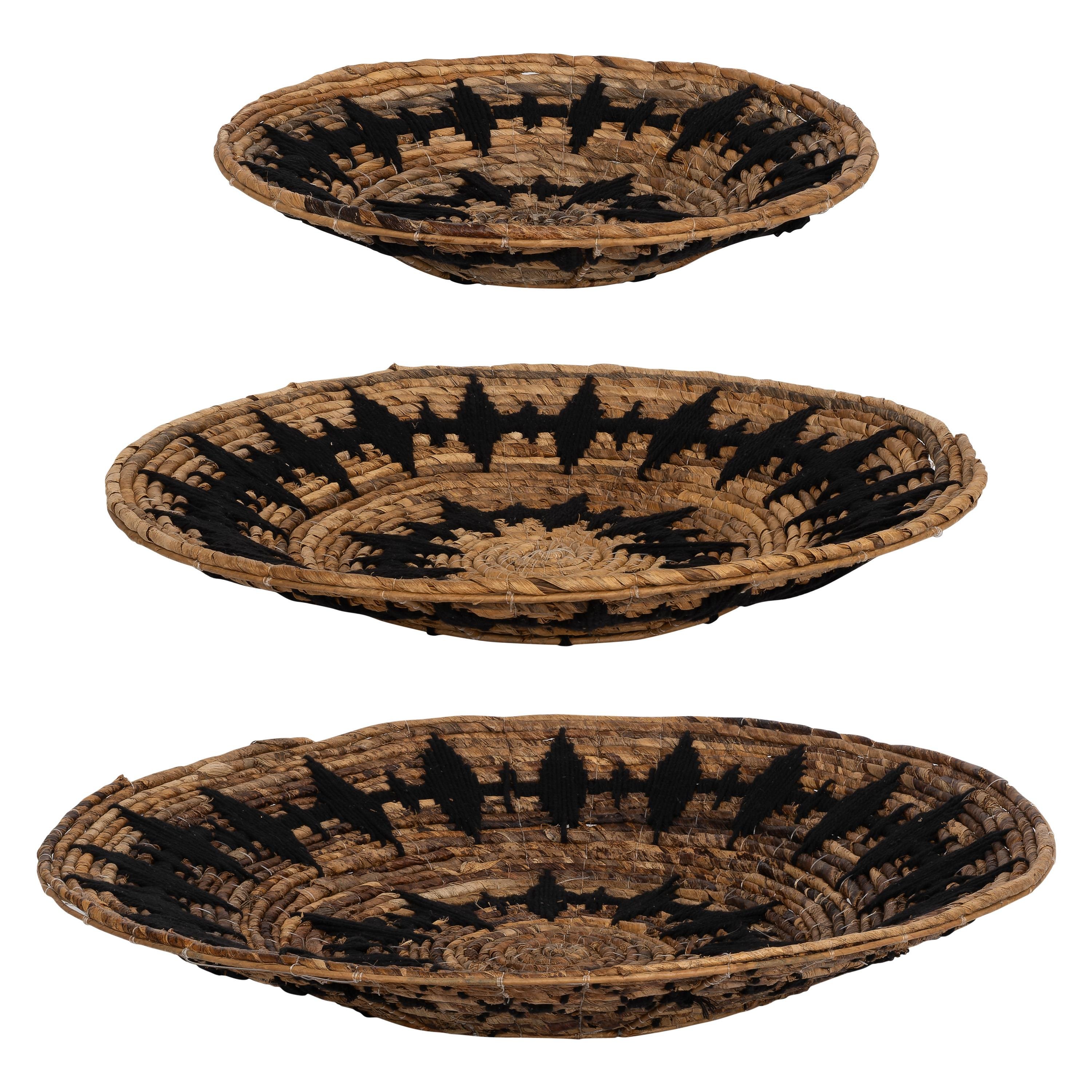 Duvar Dekorasyonu 3 lü  Siyah Naturel (40-50-60 cm)