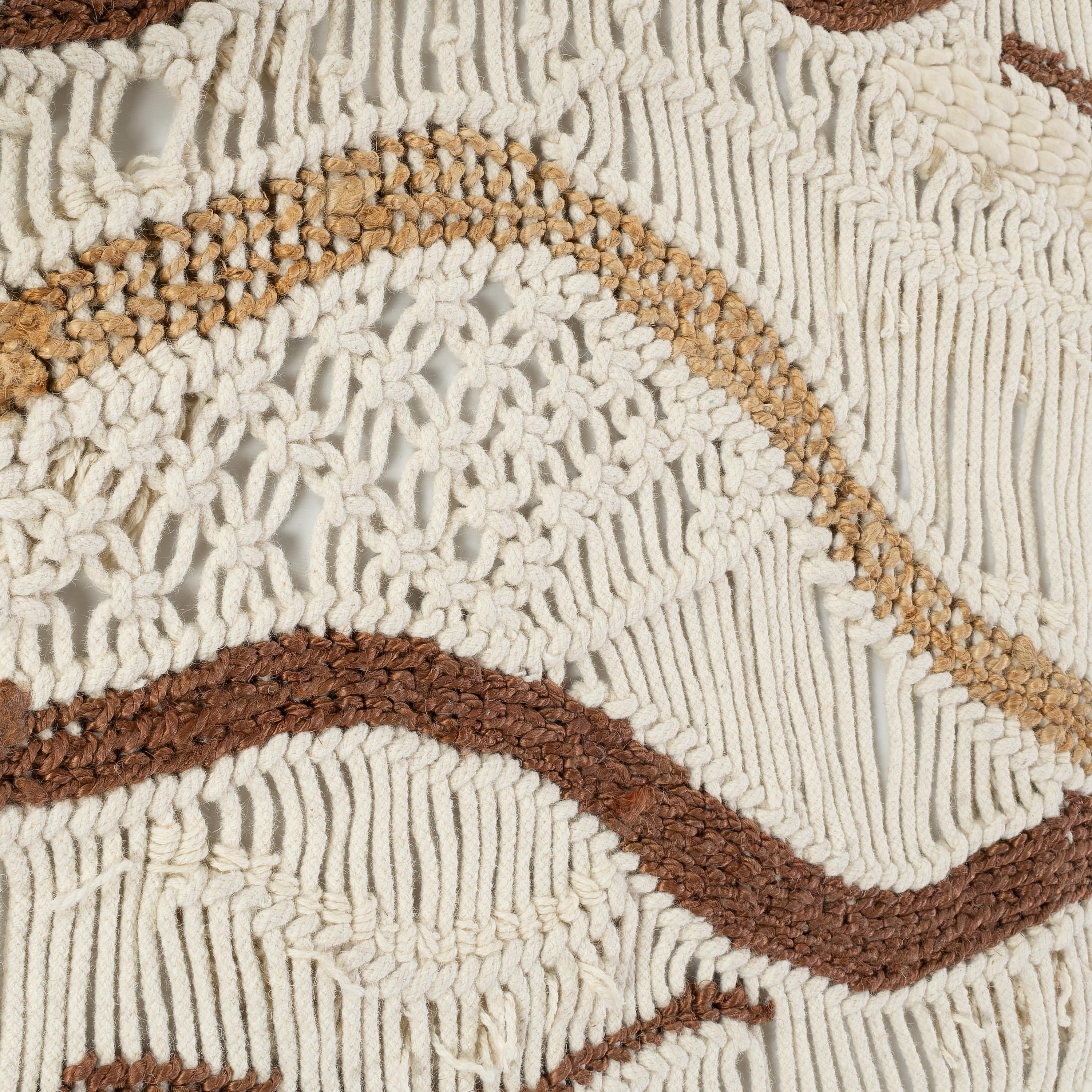 Duvar dekorasyonu  Fildişi / Naturel / Kahve 120 cm x 180 cm